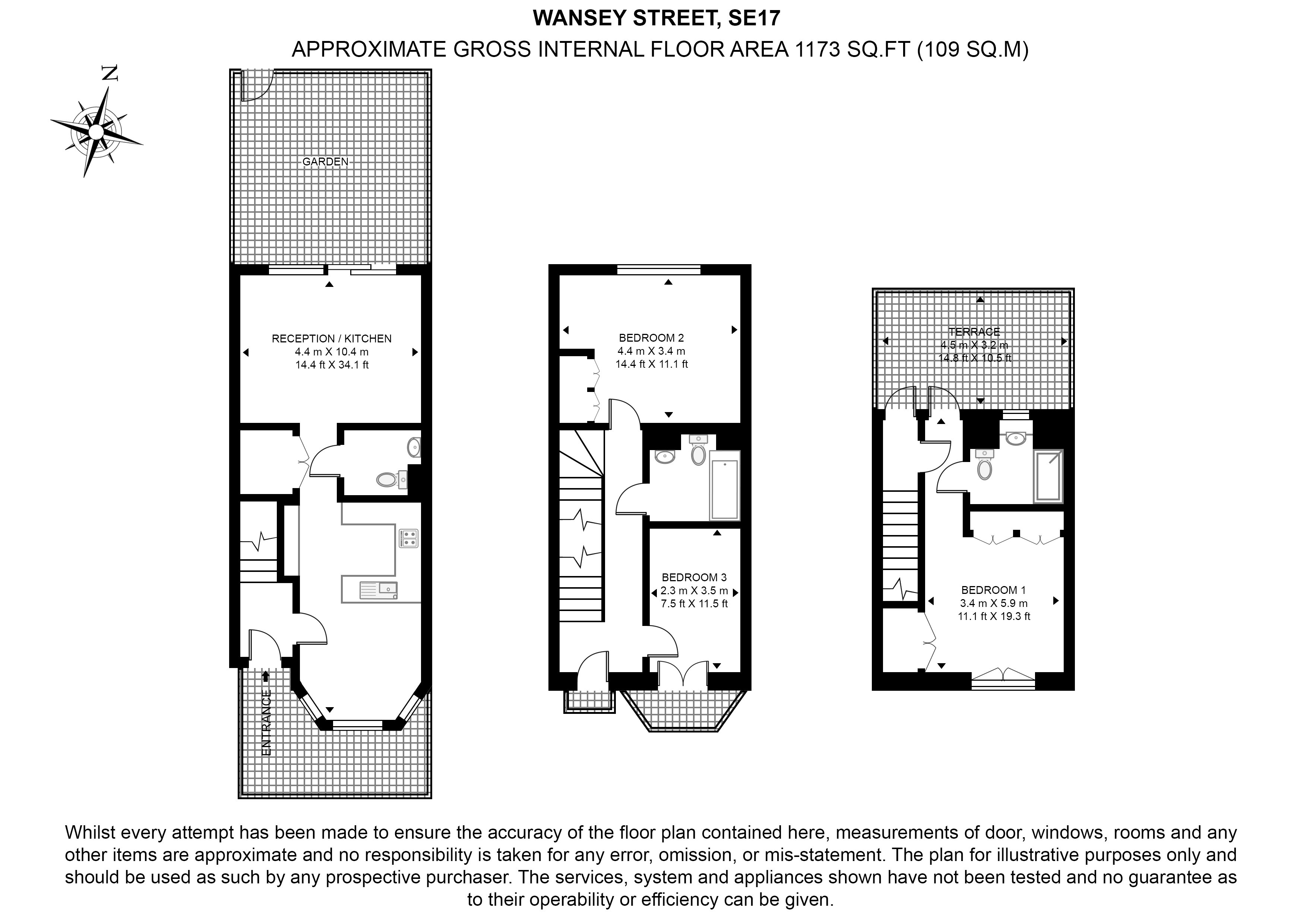 Wansey Street, London floorplan