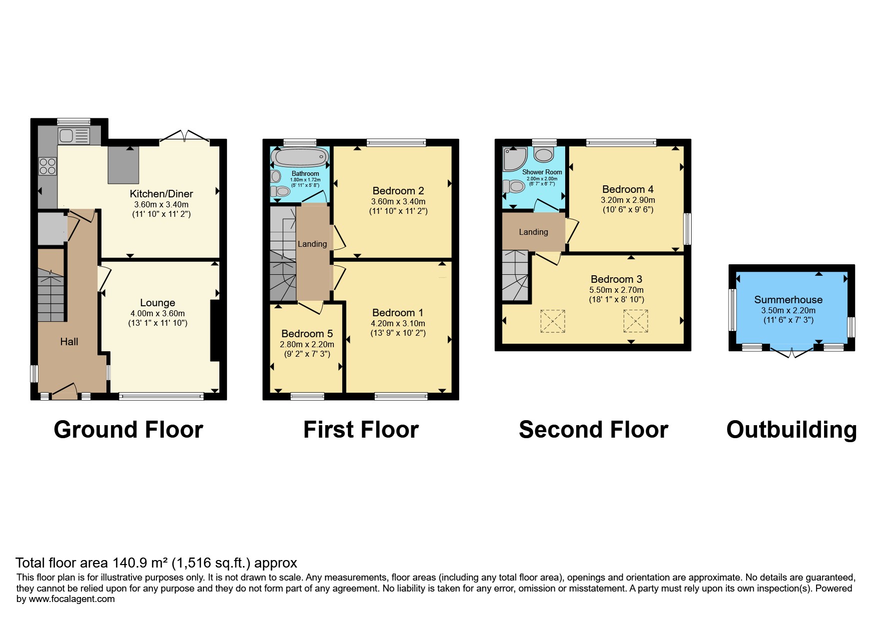 10, Grange Park Rise, Leeds floorplan