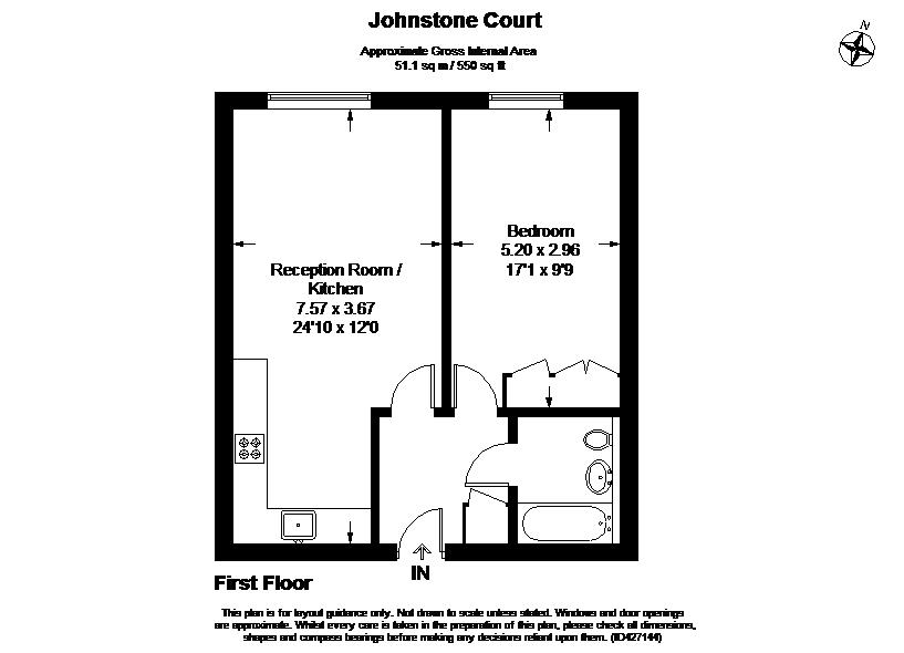 1 Bedrooms Flat to rent in The Ridgeway, St.Albans AL4