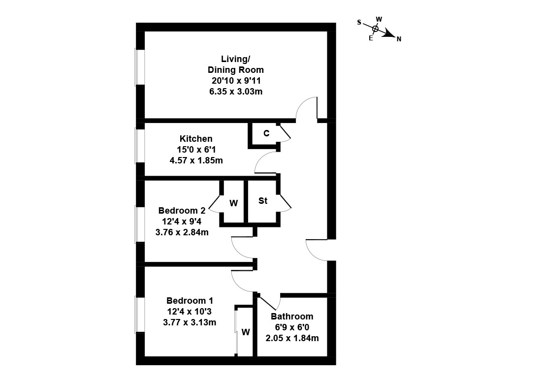 2 Bedrooms Flat for sale in Hawthornden Place, Pilrig, Edinburgh EH7