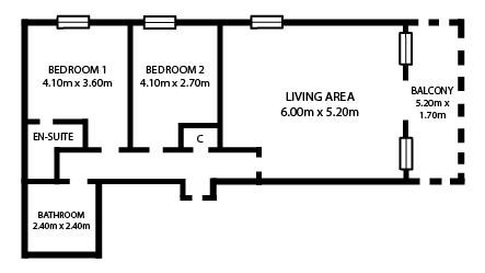 2 Bedrooms Flat for sale in Flat 1/1, 1, Auckland Wynd, Glasgow G40