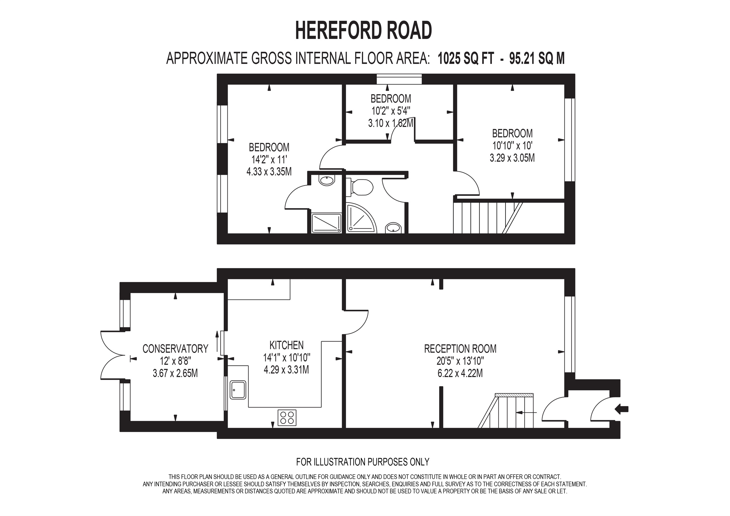 90, Hereford Road, Feltham floorplan
