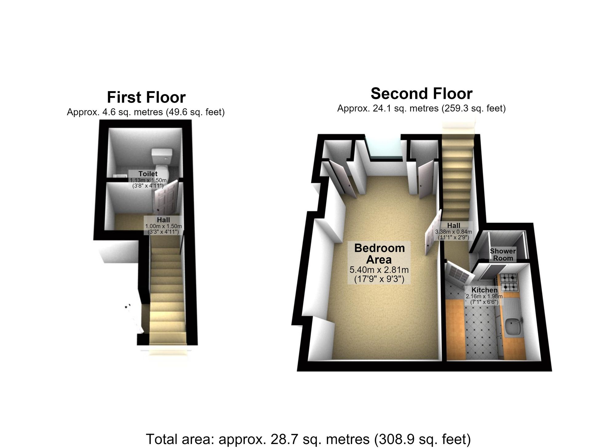 Flat 3, 13 Church Street, Paignton floorplan