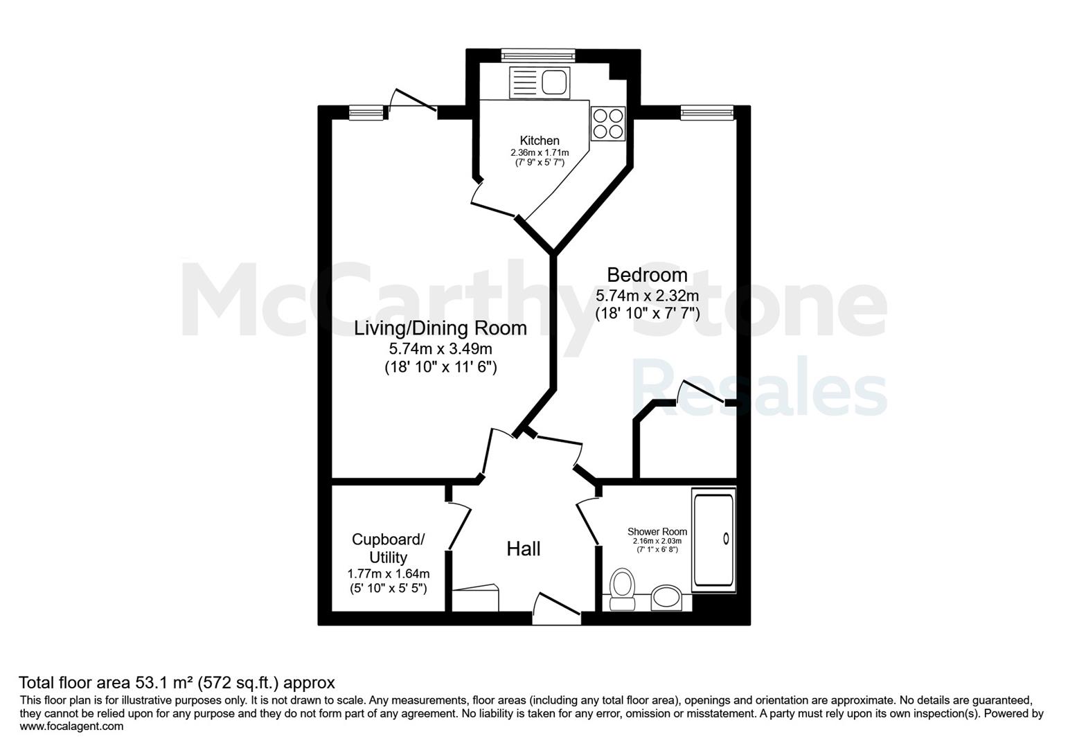 2 Miller Place, High View, Bedford floorplan