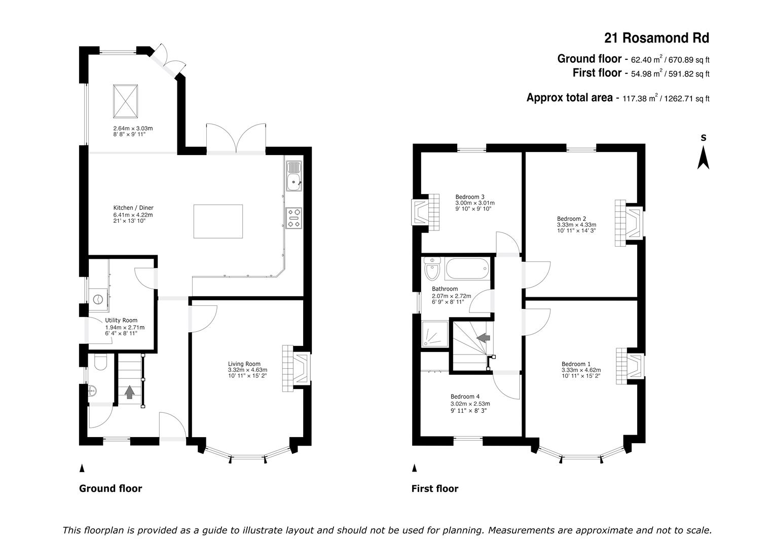 Rosamond Road, Bedford floorplan