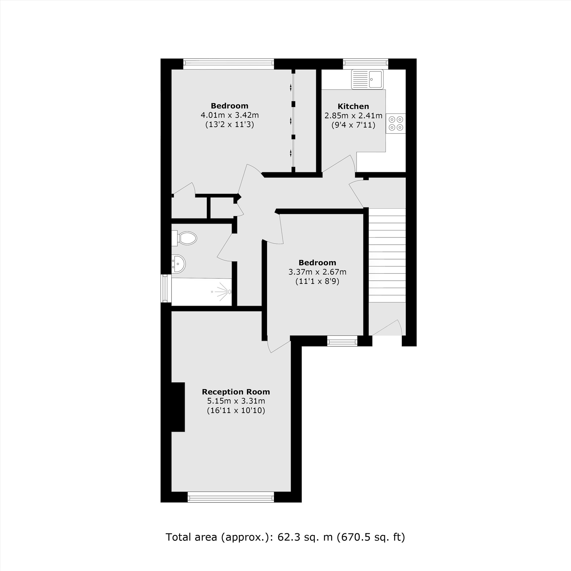 Manor Road, Twickenham floorplan