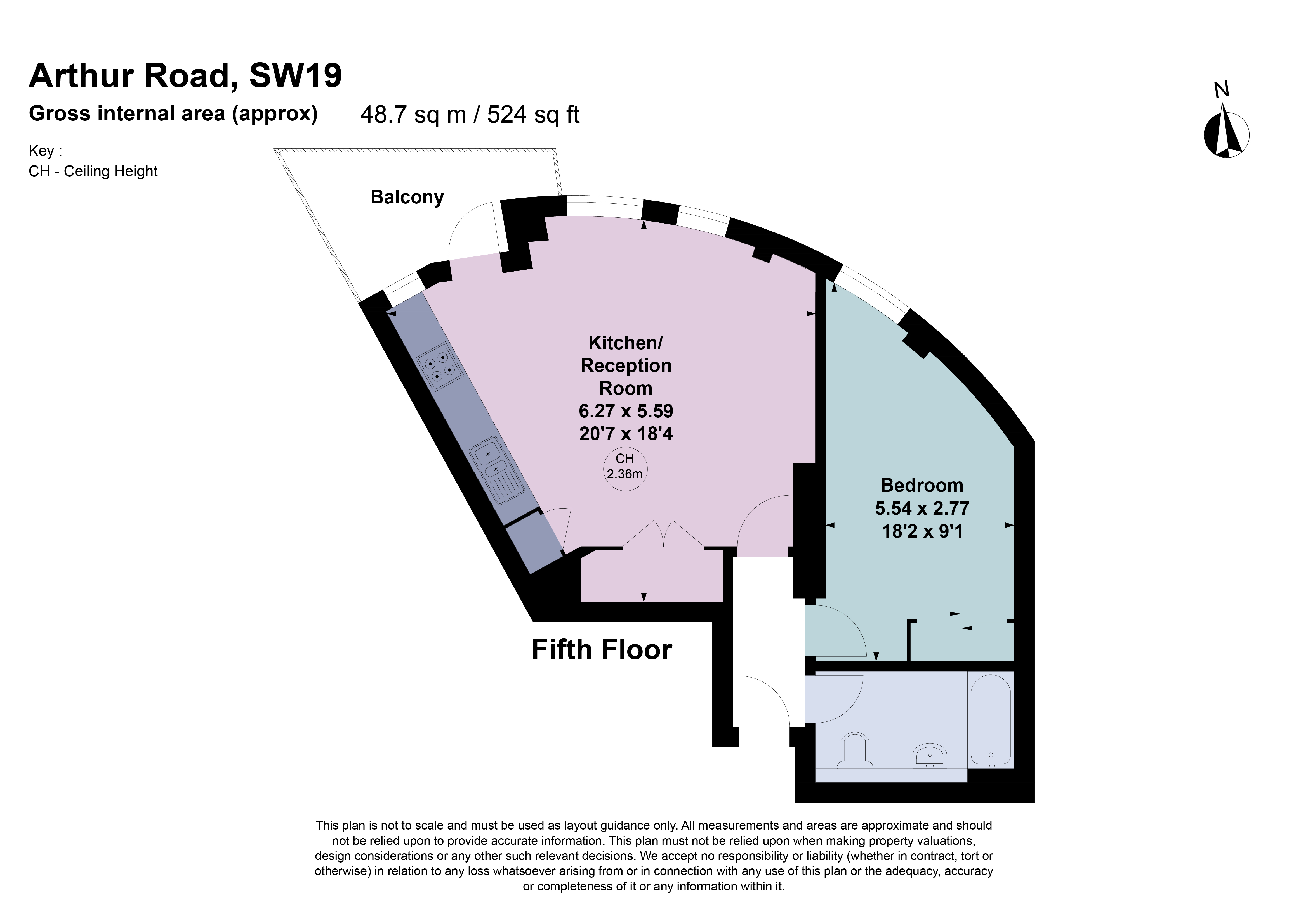 Arthur Road, London floorplan