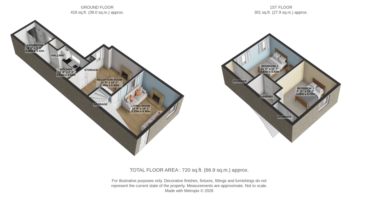 Cleveland Street, Saltburn-by-the-Sea floorplan