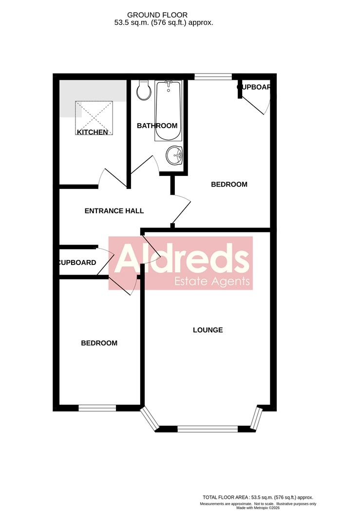 Flat 6 53/54 Regent Court, Regent Street, Great Yarmouth floorplan
