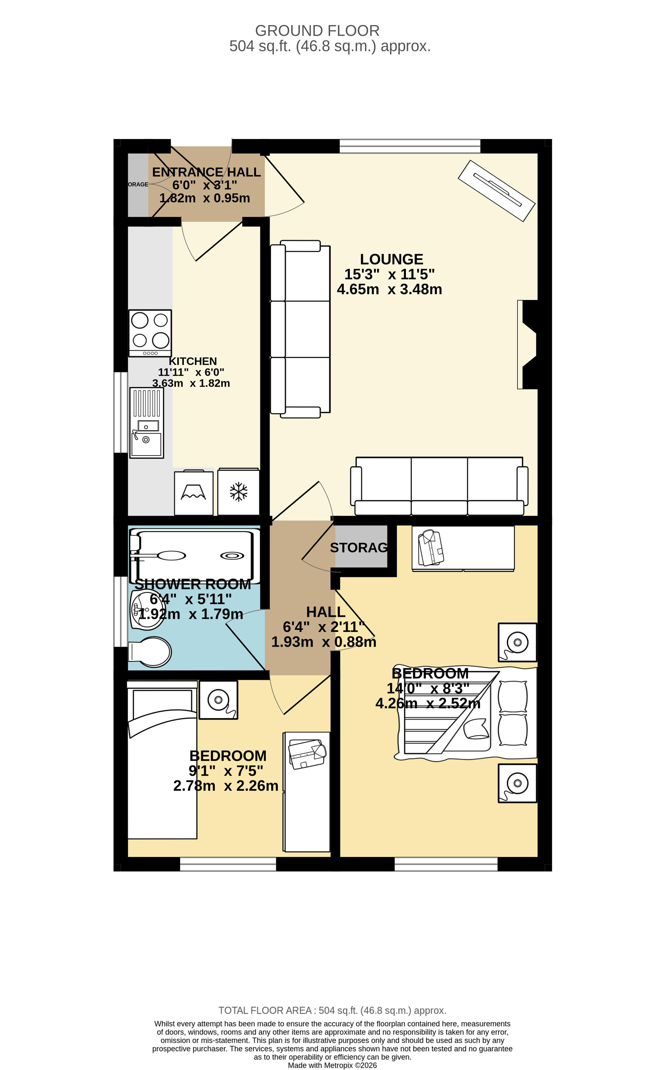 98, Thorpehall Road, Doncaster floorplan