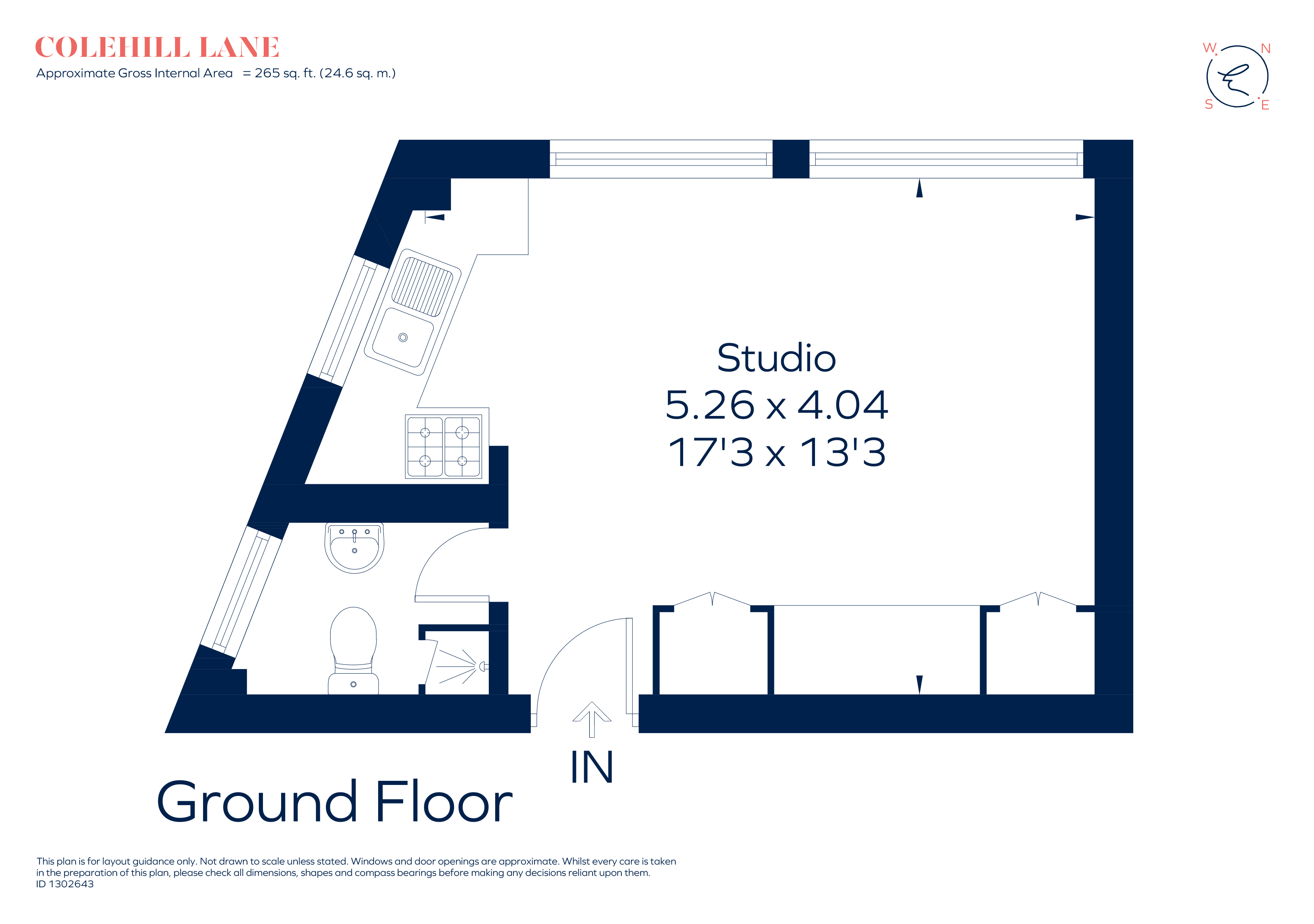 Flat Ground Floor, 71, Colehill Lane, London floorplan