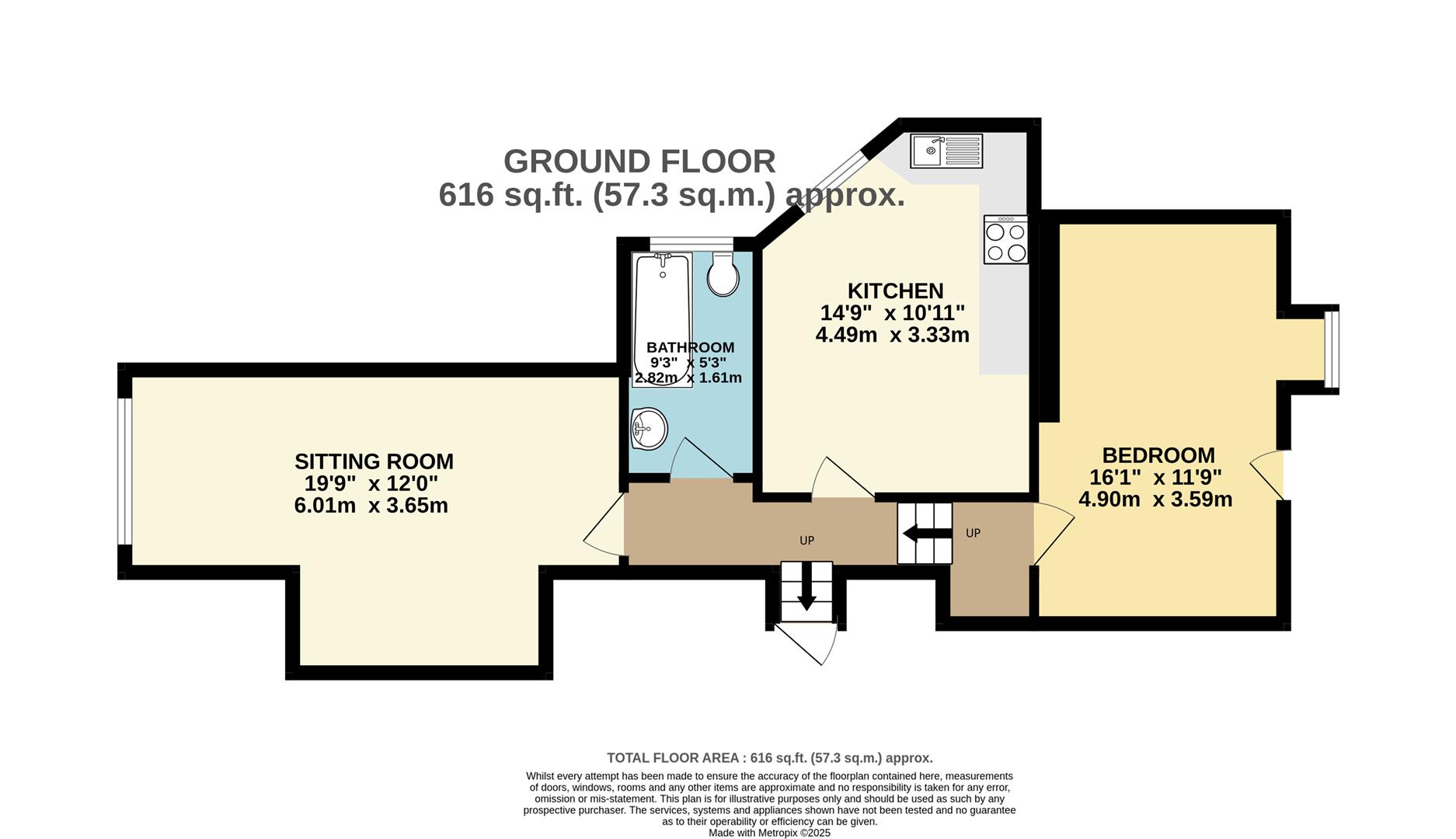 7, Penlee, Tower Park, Fowey floorplan