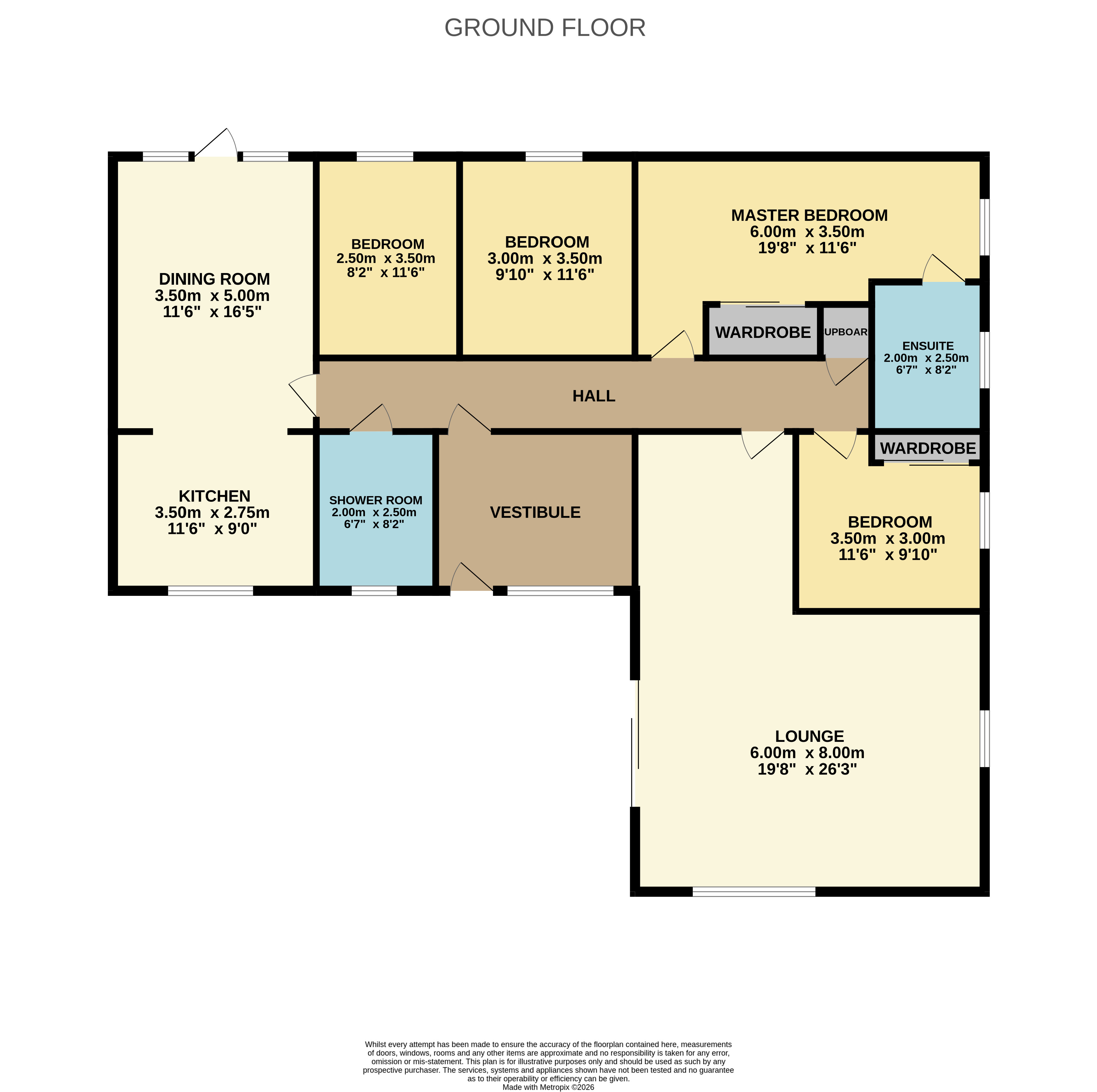 4, Borrowfield Road, Montrose floorplan