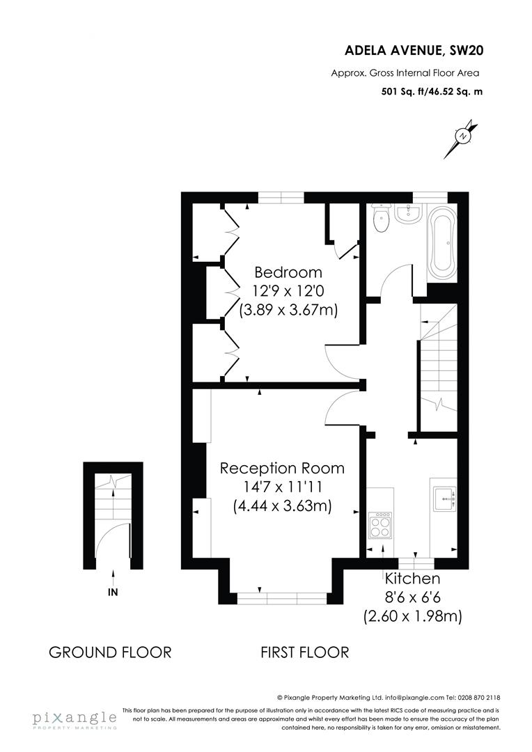85b, Adela Avenue, New Malden floorplan