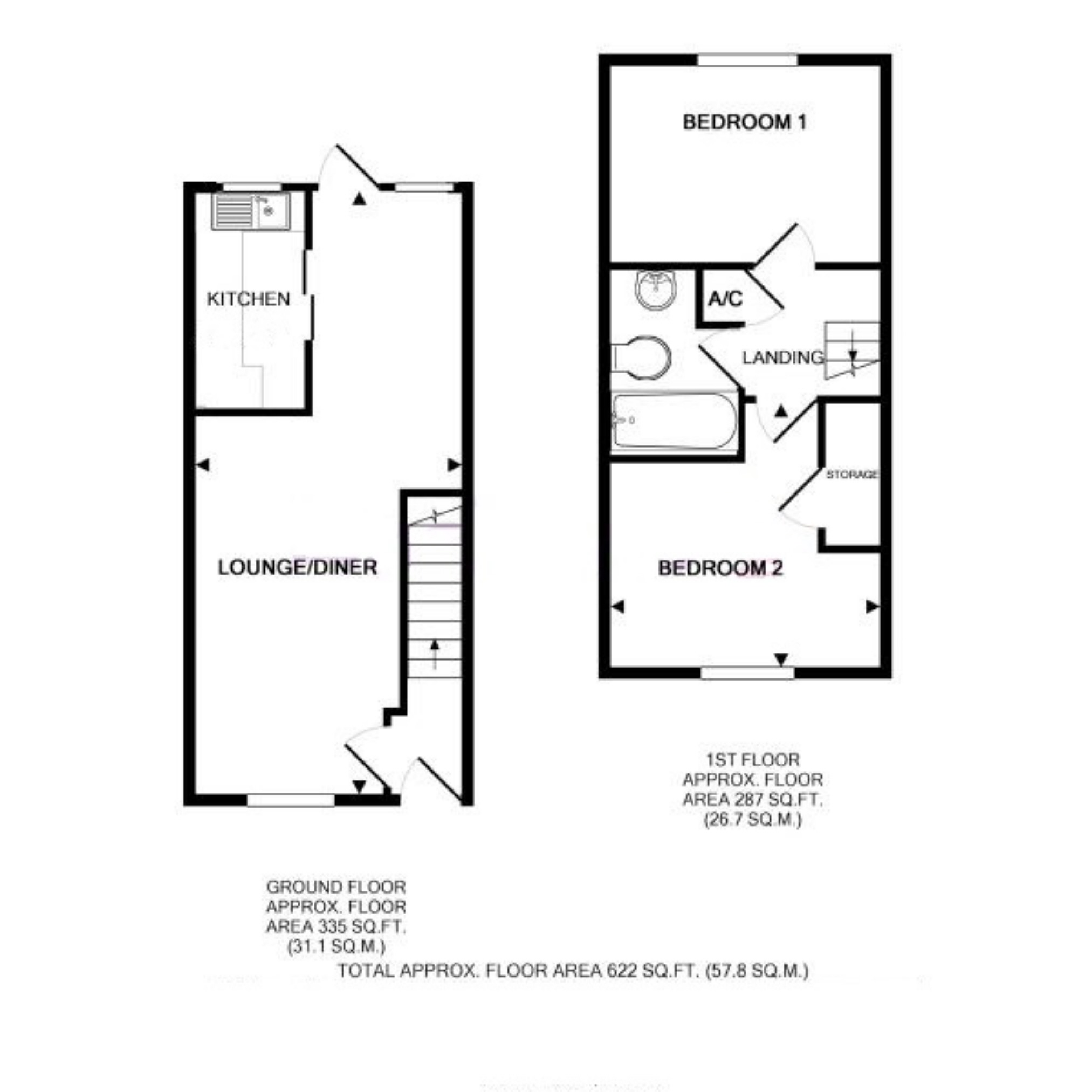 2 bed terraced house for sale in Cramptons Road, Sevenoaks TN14 Zoopla
