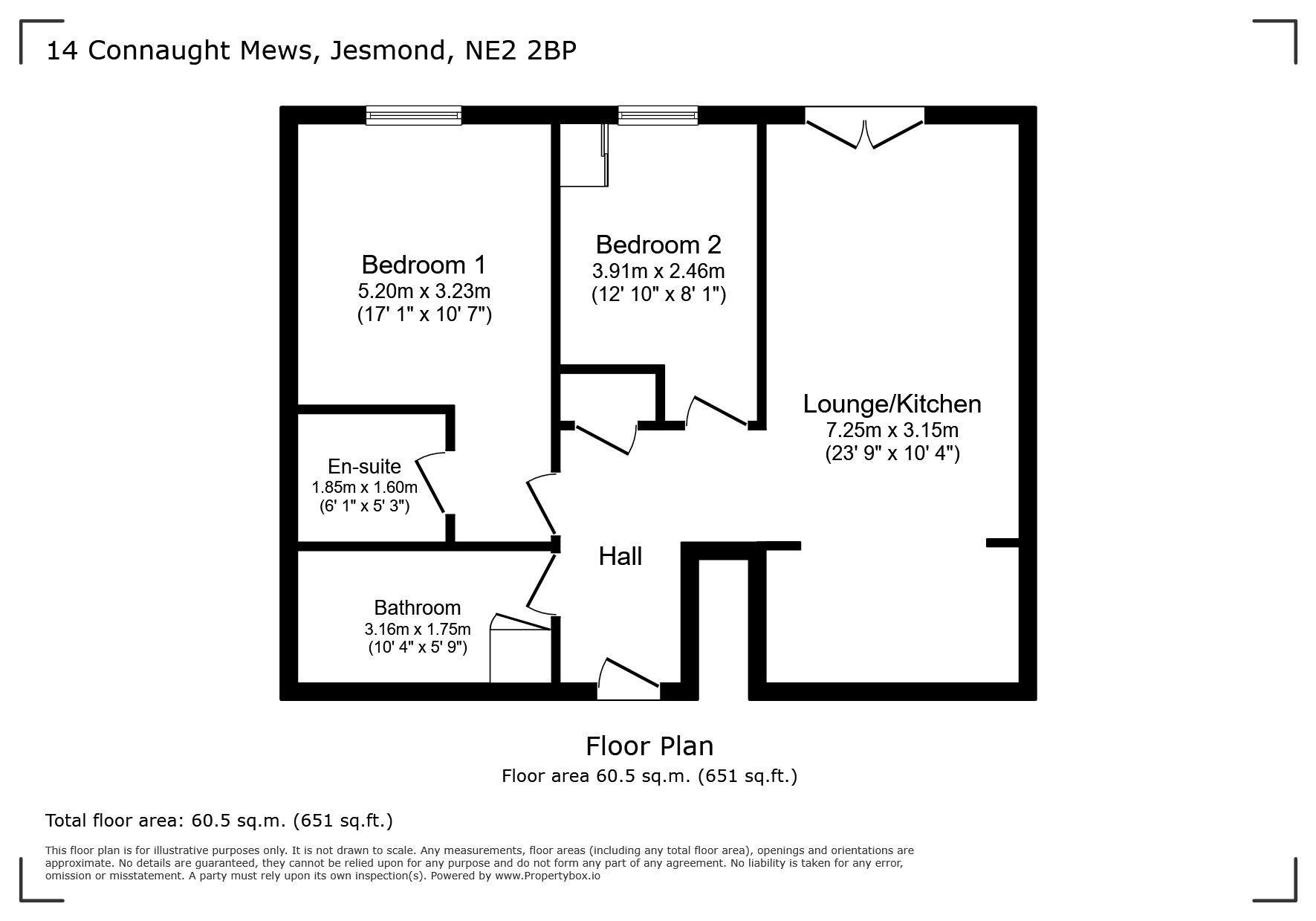 14 Connaught Mews, Newcastle Upon Tyne floorplan