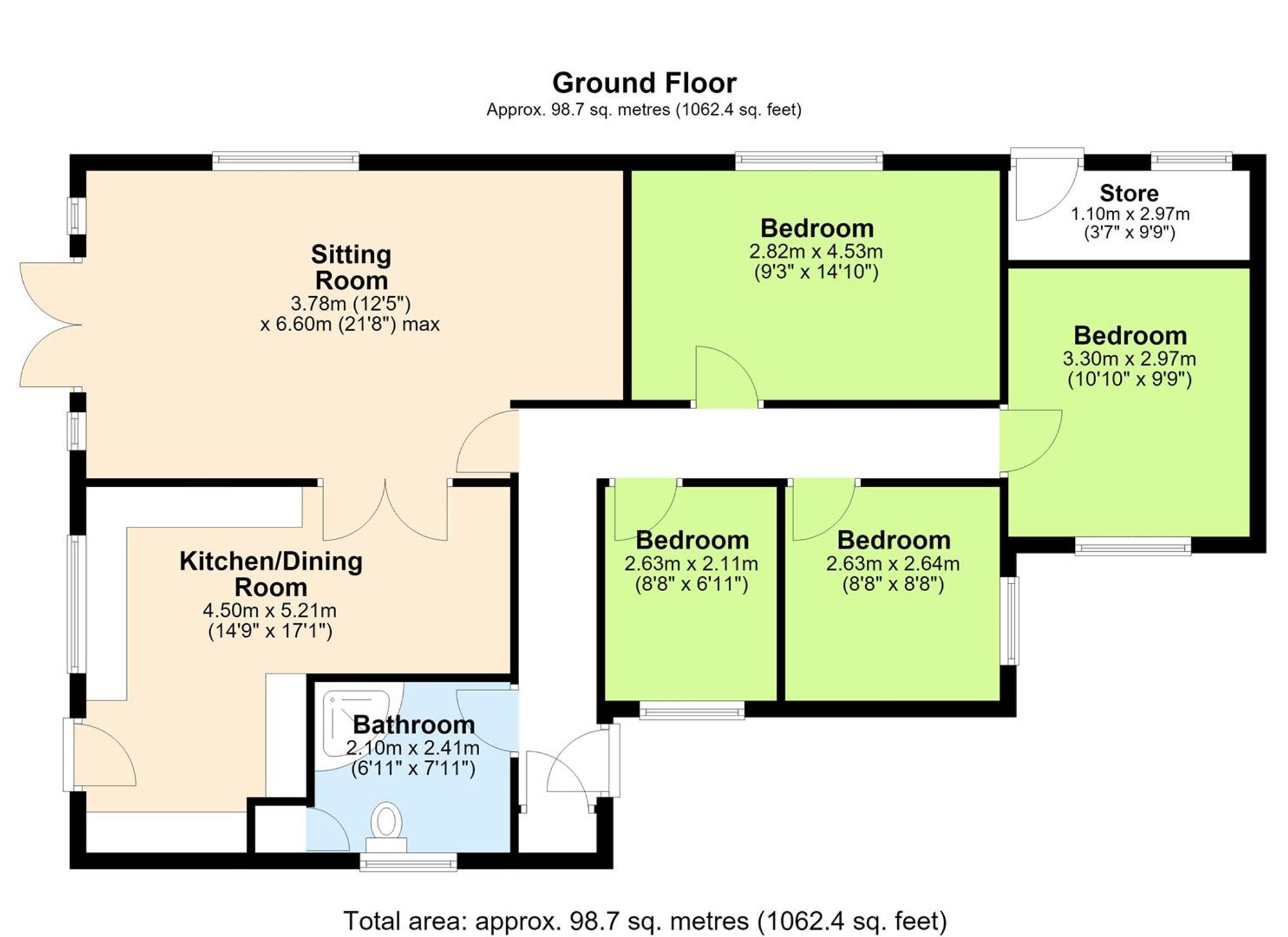 48 St. James Street, Bolton floorplan