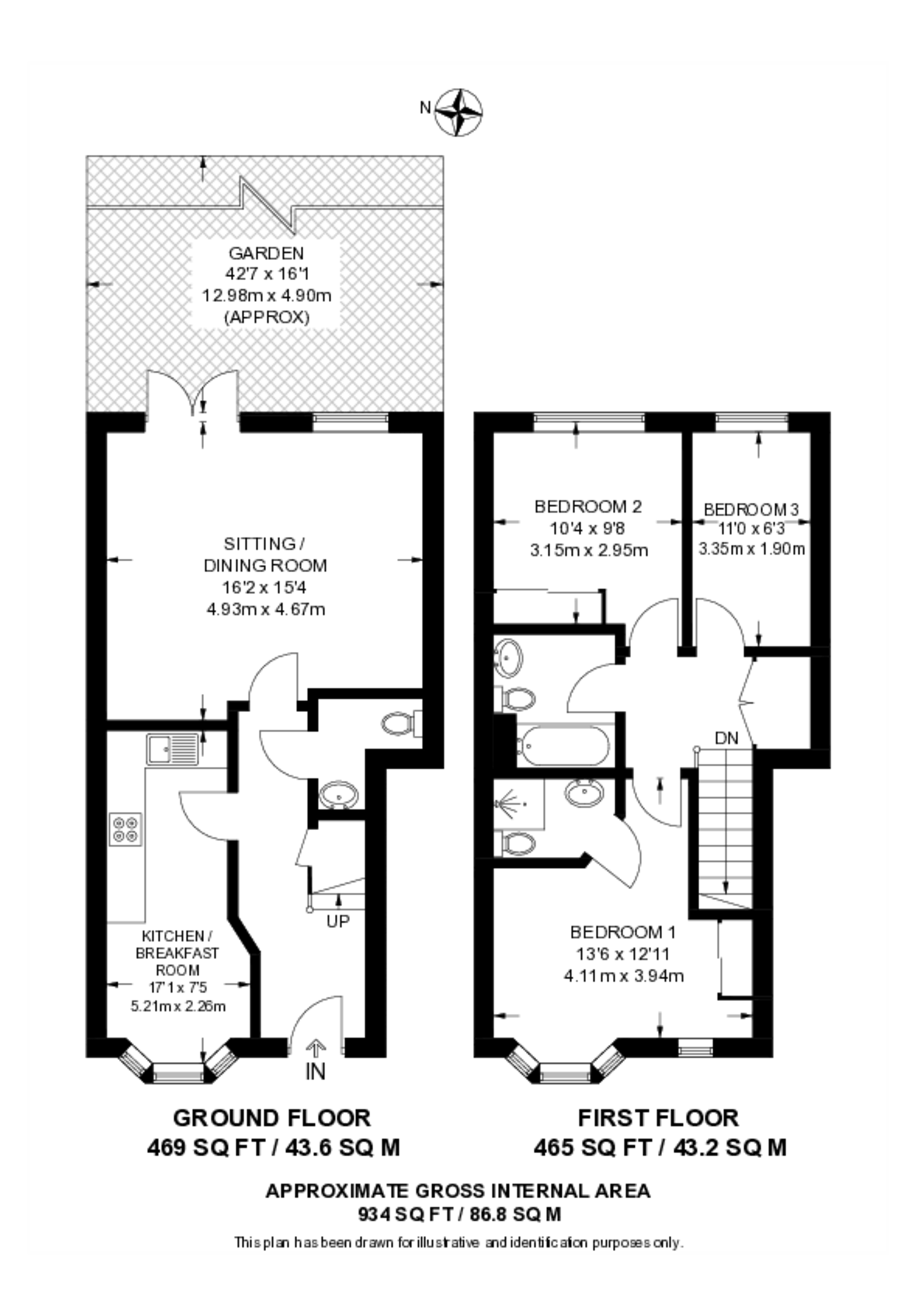 Hengest Avenue, Hinchley Wood floorplan