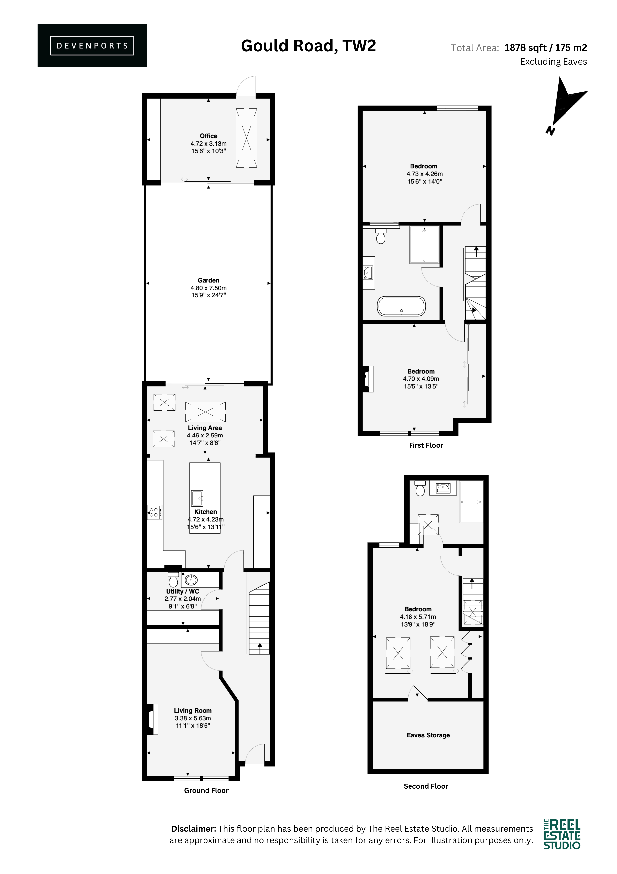 37, Gould Road, Twickenham floorplan