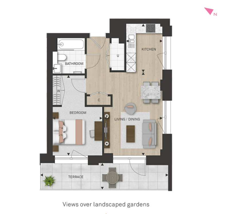 5, Azure Apartments, Hackney floorplan