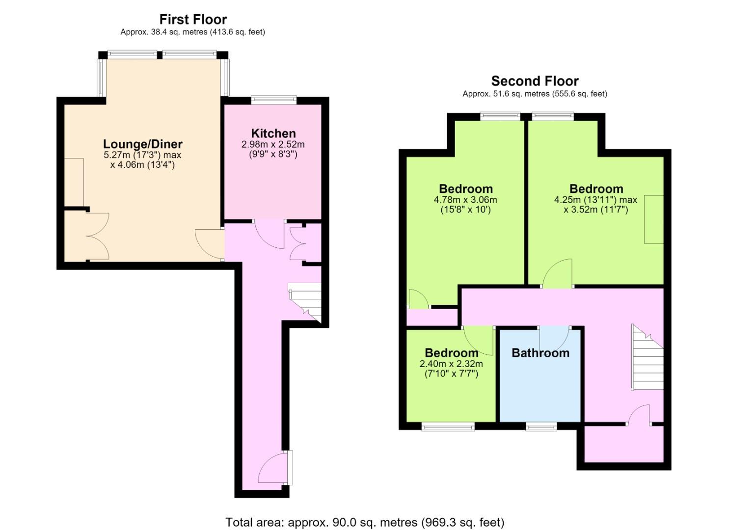 Top Floor Flat, 26, Sackville Road, Hove floorplan