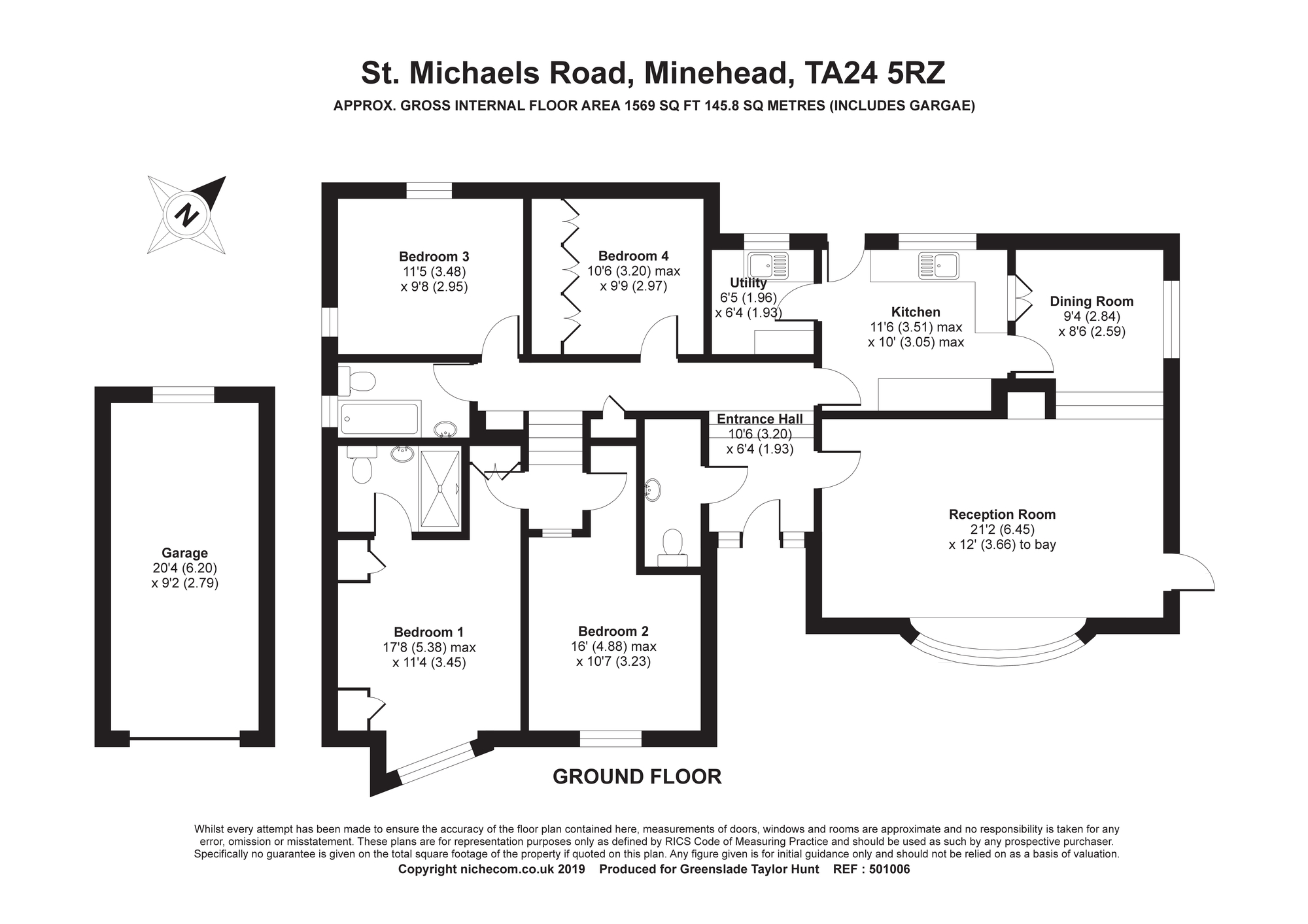 Medina,, St. Michaels Road, Somerset floorplan