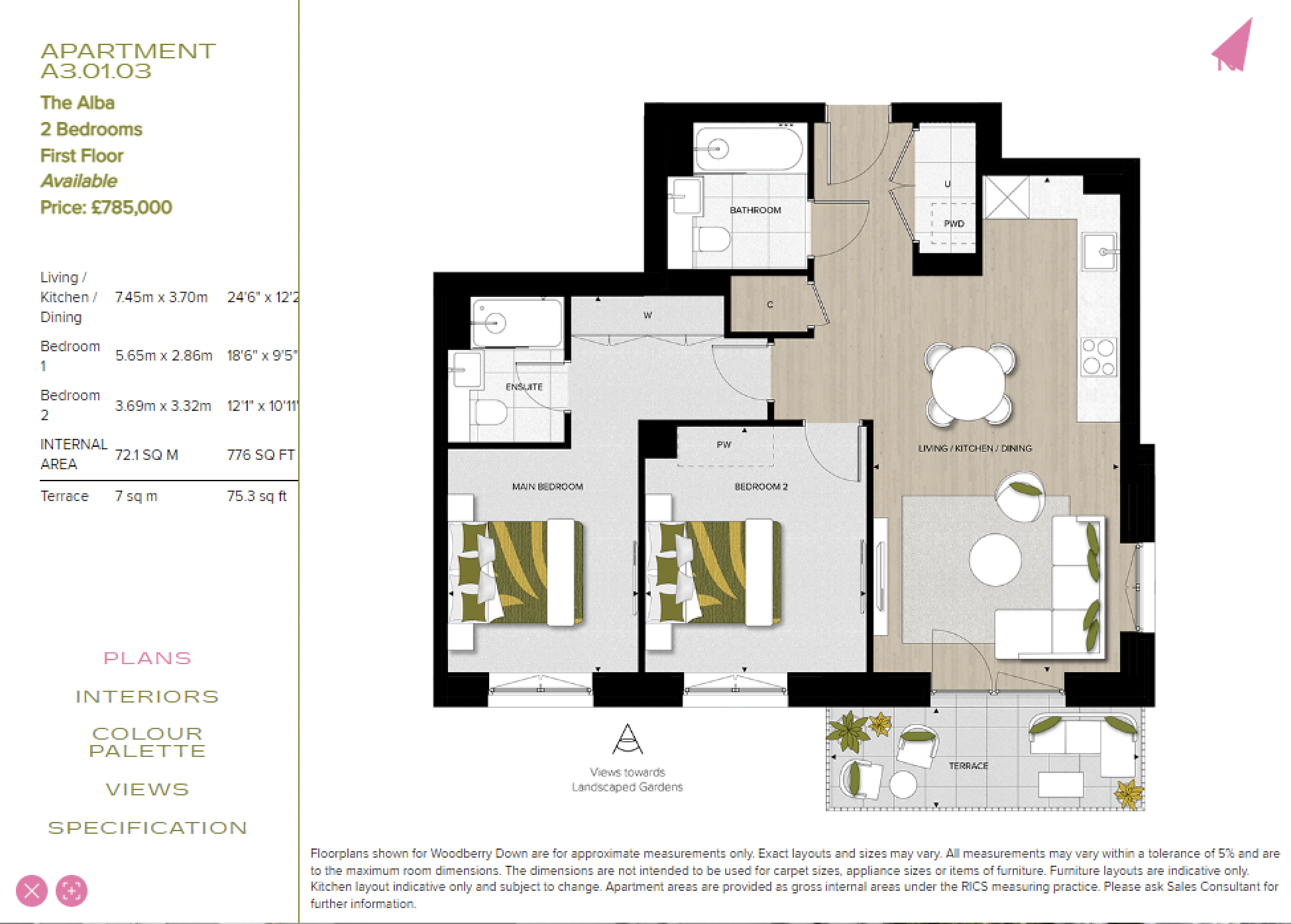 Woodberry Down, Goodchild Road, London floorplan