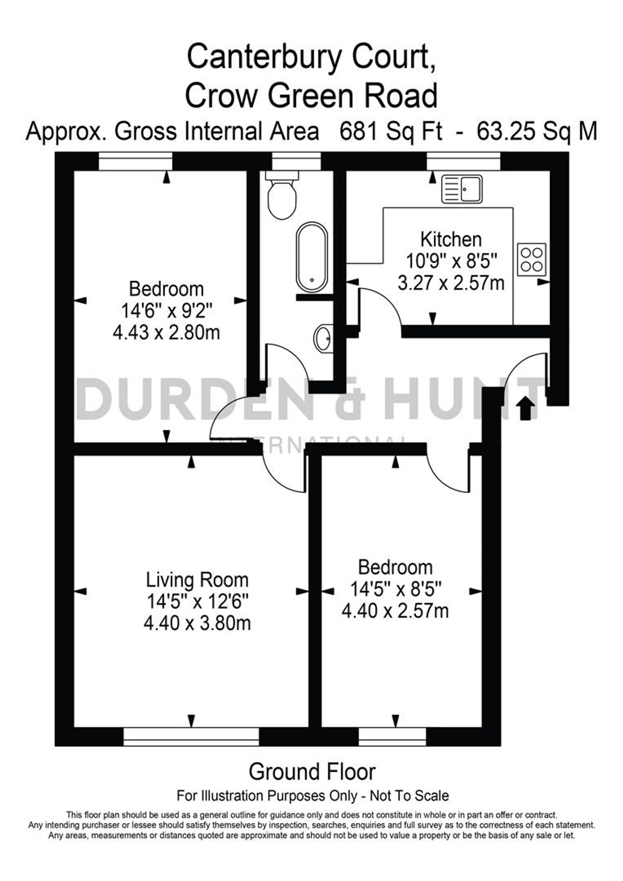 7 Canterbury Court Crow Green Road, Brentwood floorplan