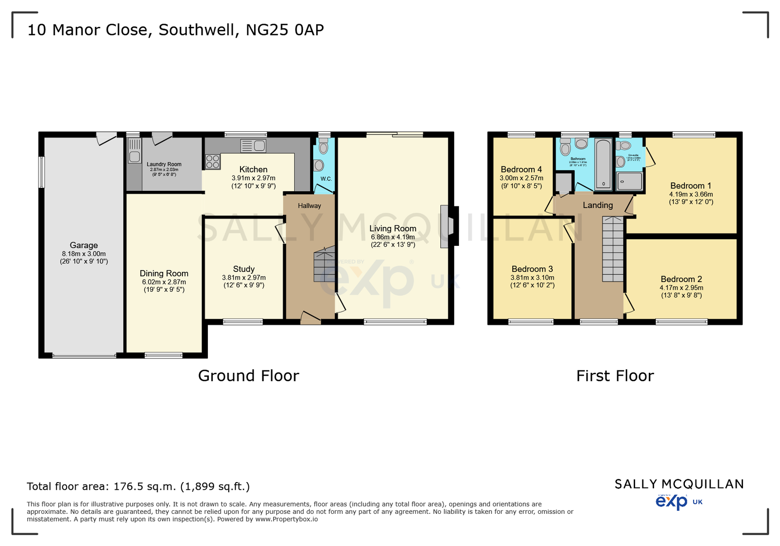 10, Manor Close, Southwell floorplan