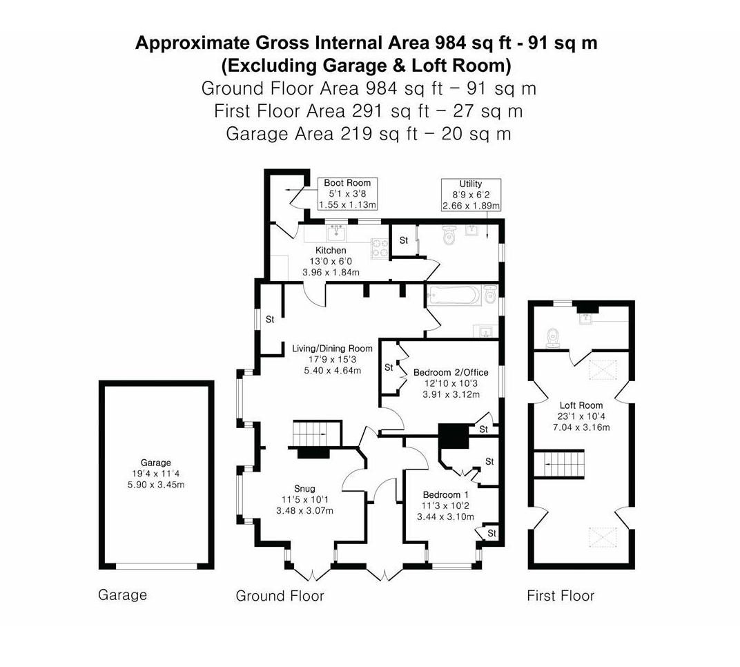 Hazel Bridge, Button End, Harston floorplan