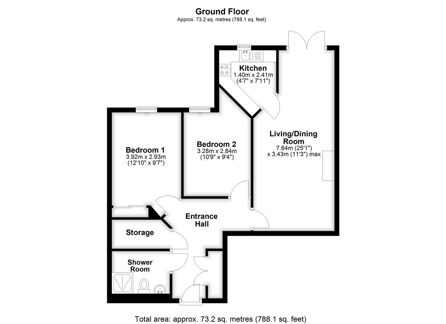 Apartment 21, Adlington House, Slade Road, Portishead floorplan