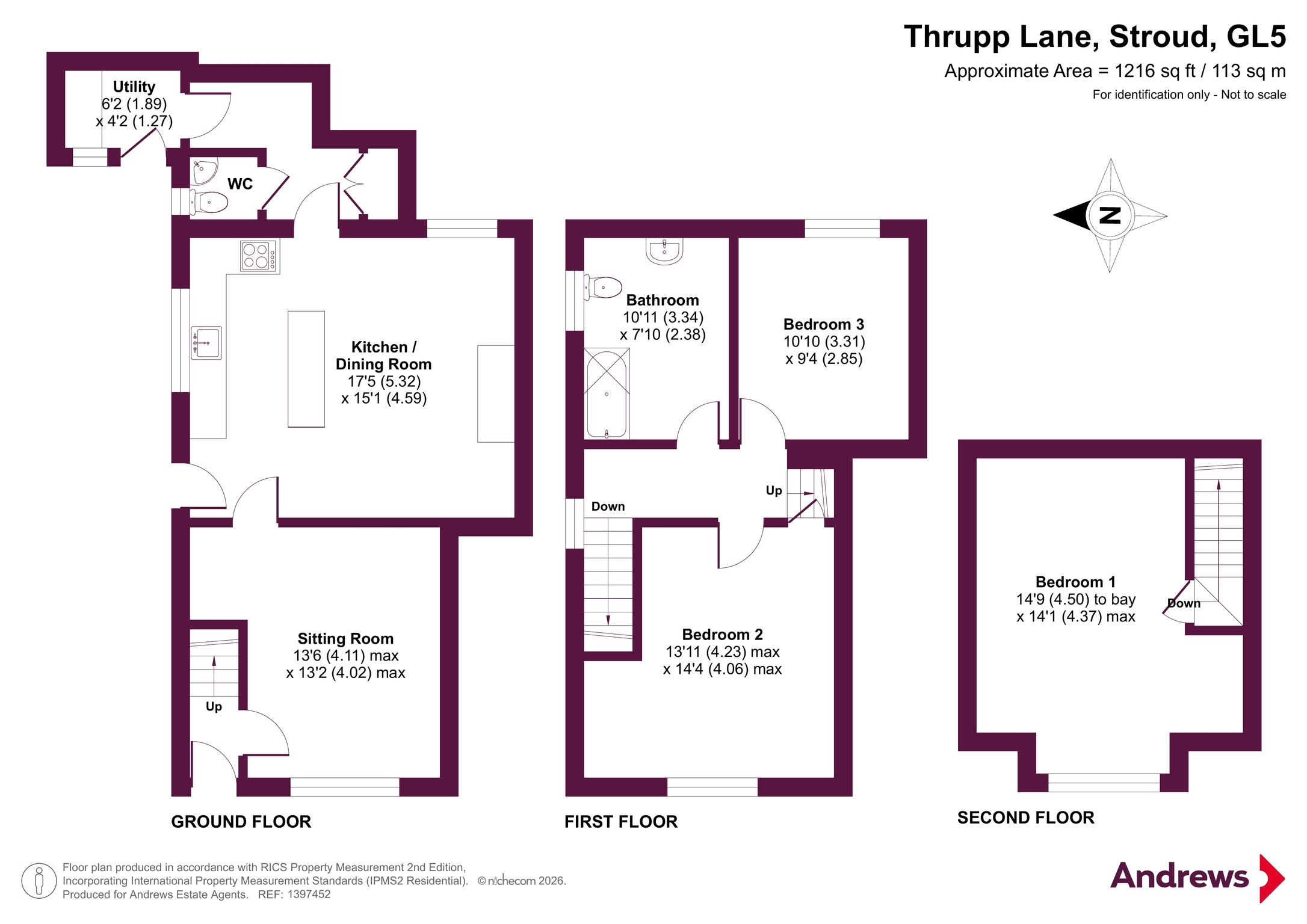 1 Laurel Terrace Cottages,, Thrupp Lane, Stroud floorplan