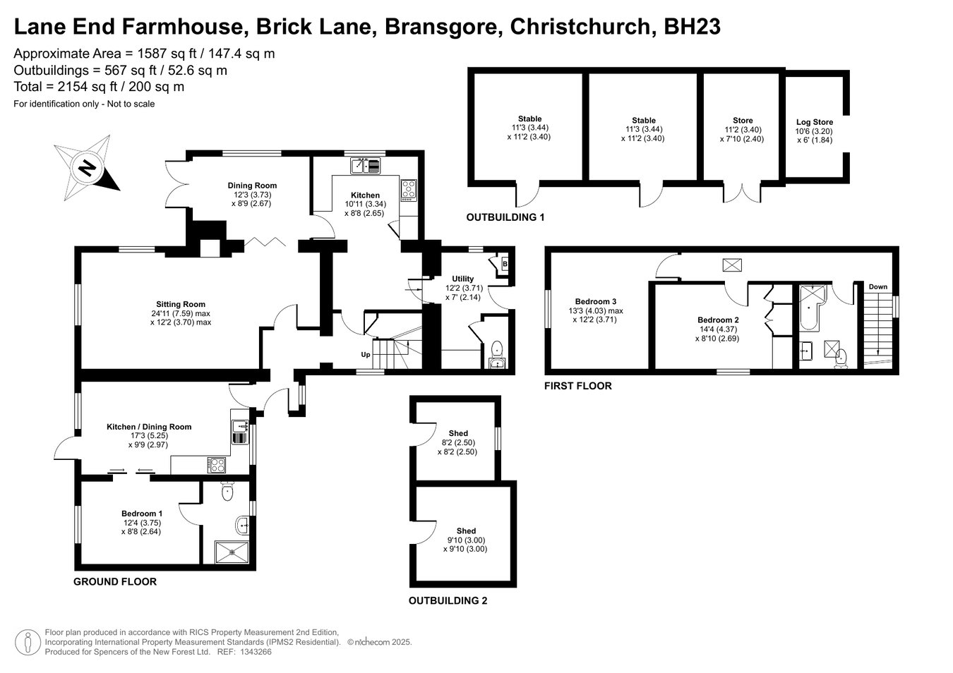 Lane End Farmhouse, Brick Lane, Christchurch floorplan