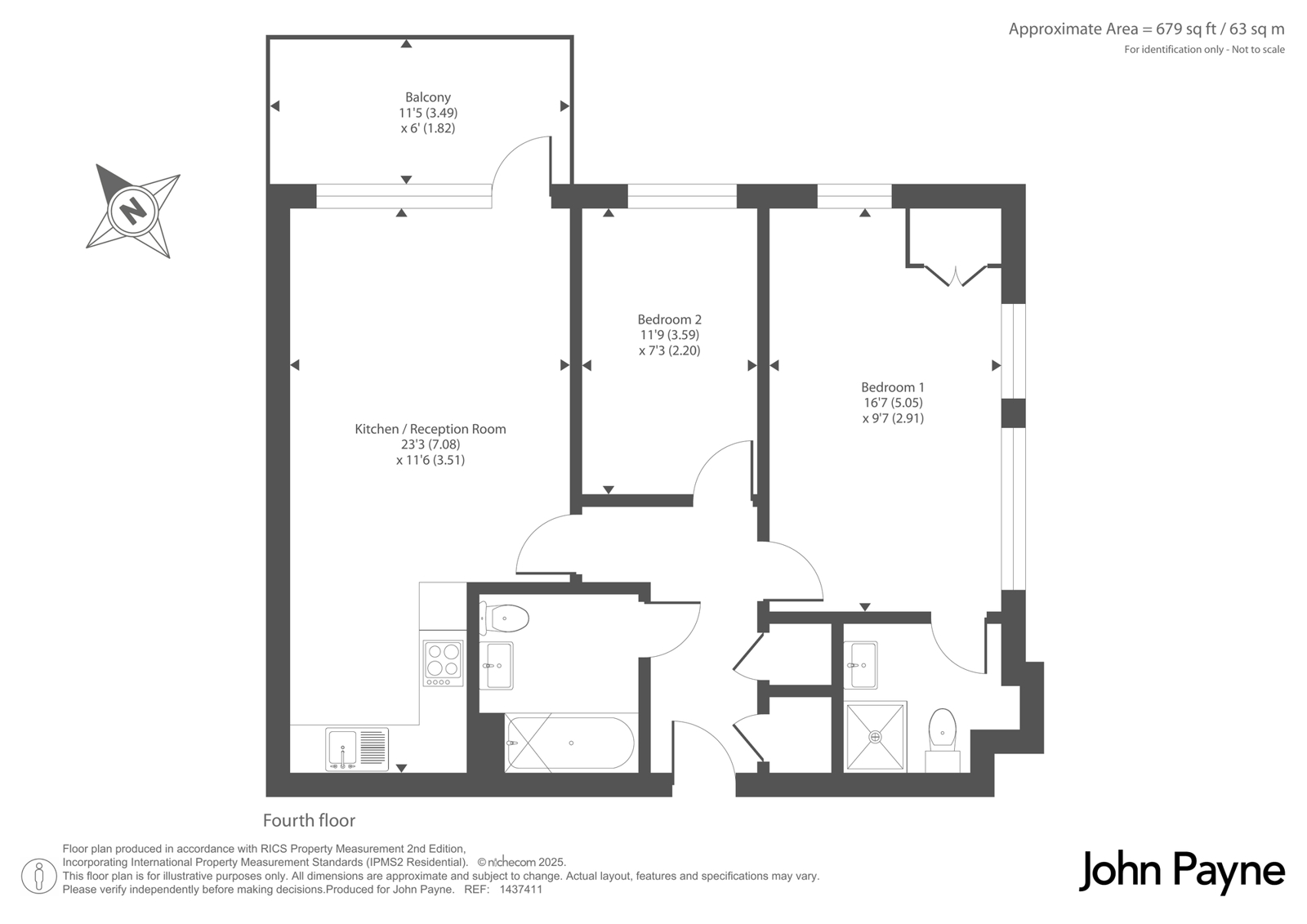 Flat 14, 25, Tarves Way, Greenwich floorplan