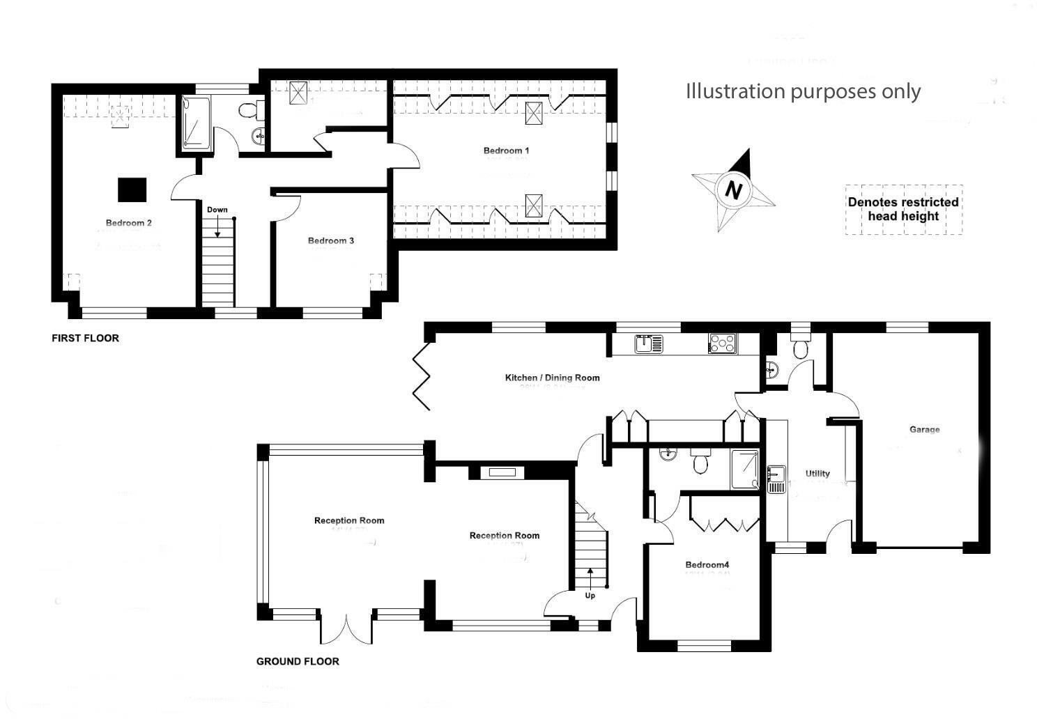 Adjewednack, Ruan Minor floorplan