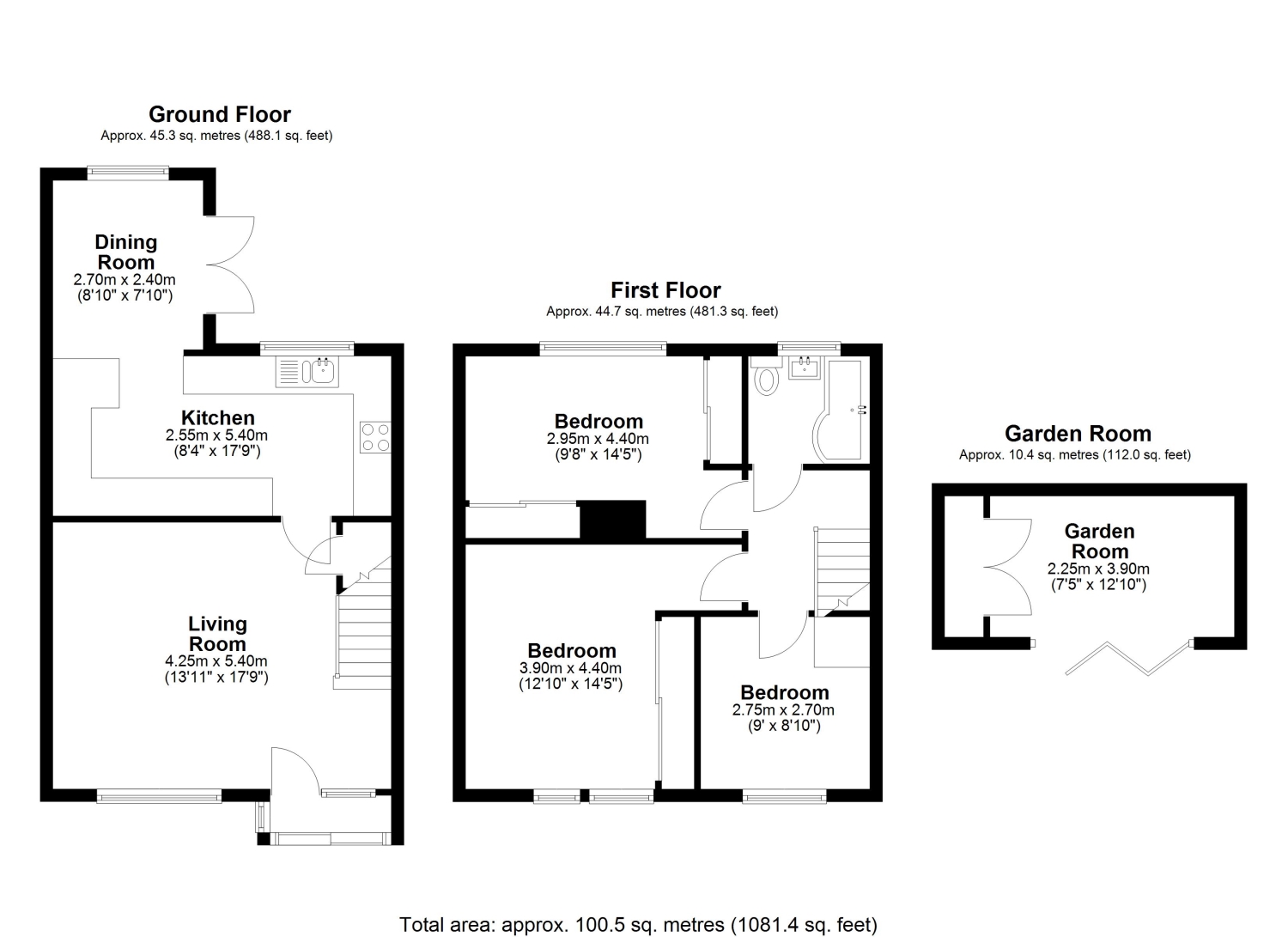17, Huntingfield Way, Egham floorplan