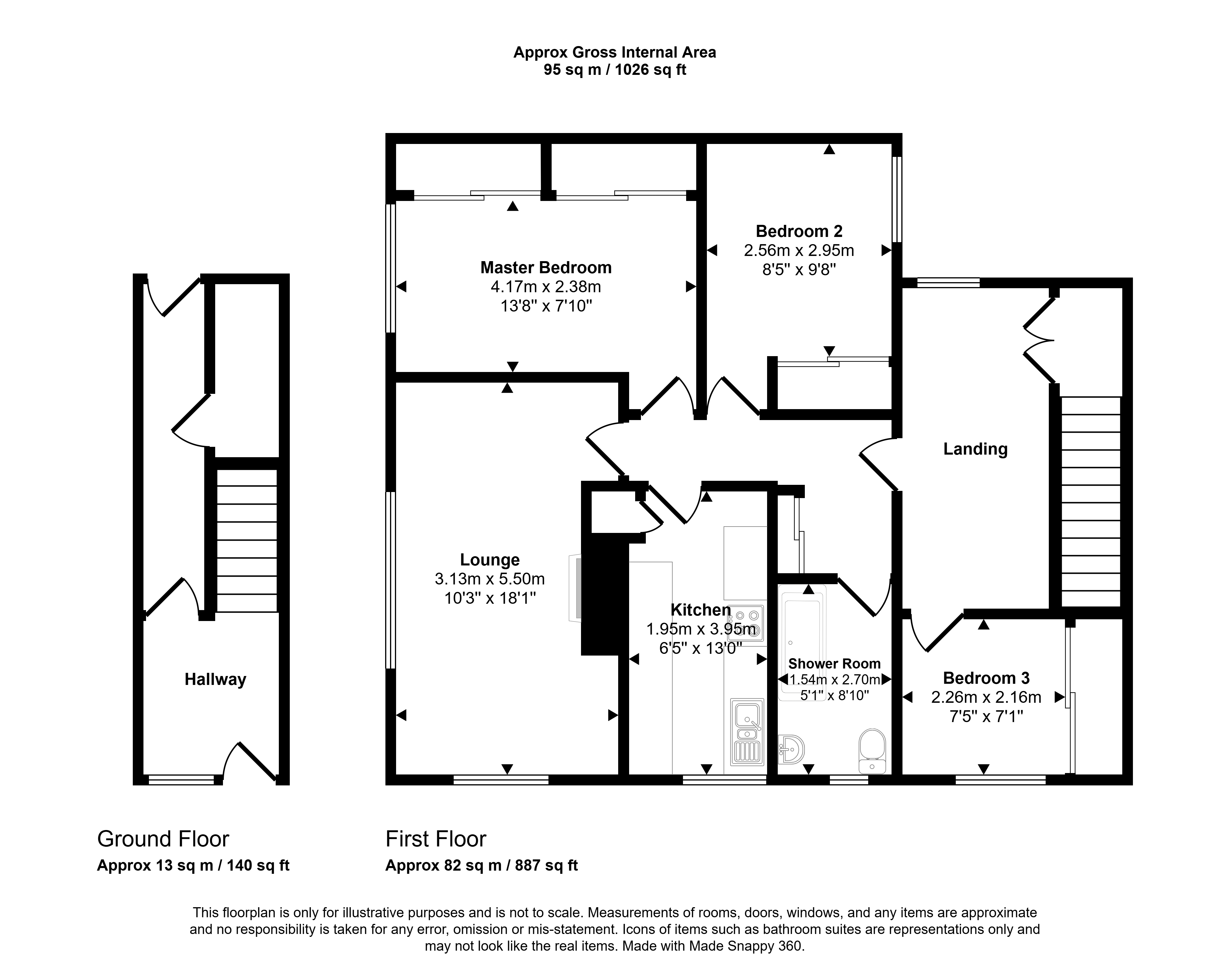 165, North Ridge, Bedlington floorplan