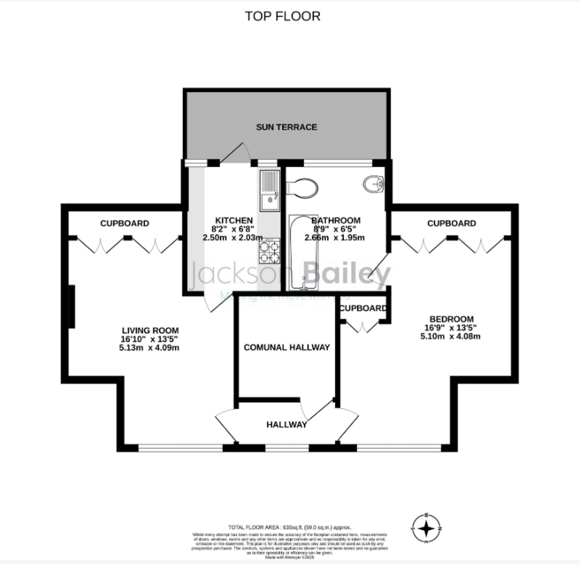 Flat 5, Florence Court Bullar Road, Southampton floorplan