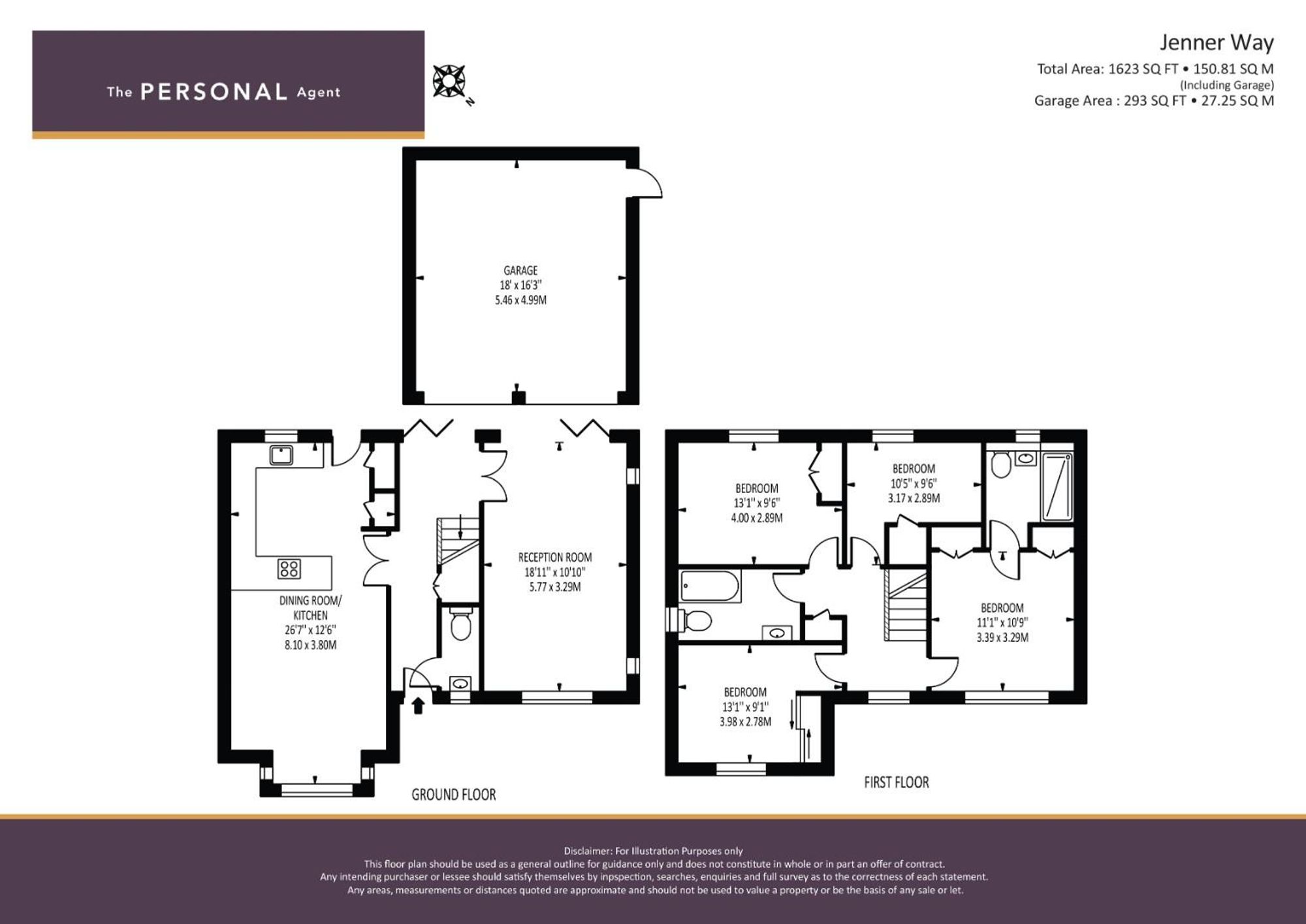 1 Jenner Way, Epsom floorplan