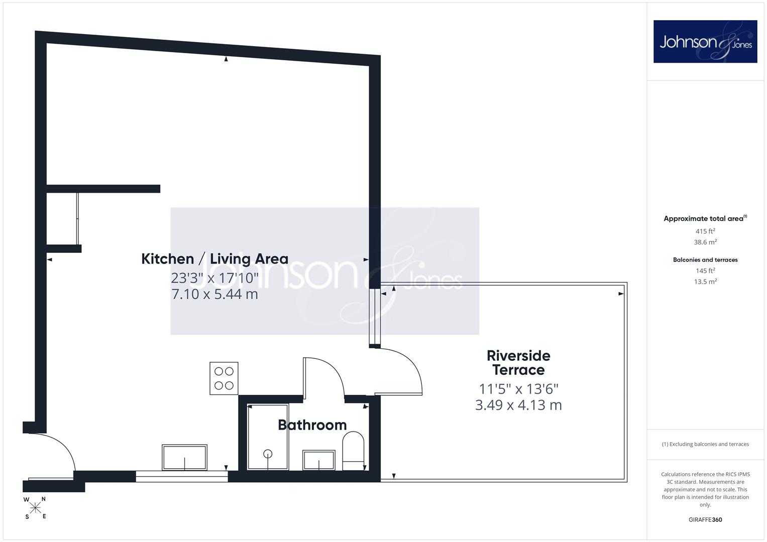 Dockett Eddy, Chertsey floorplan