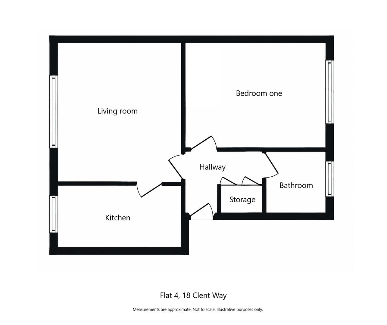 Flat 4, 18, Clent Way, Birmingham floorplan