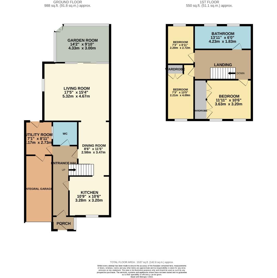 44, Elizabeth Way, Northampton floorplan