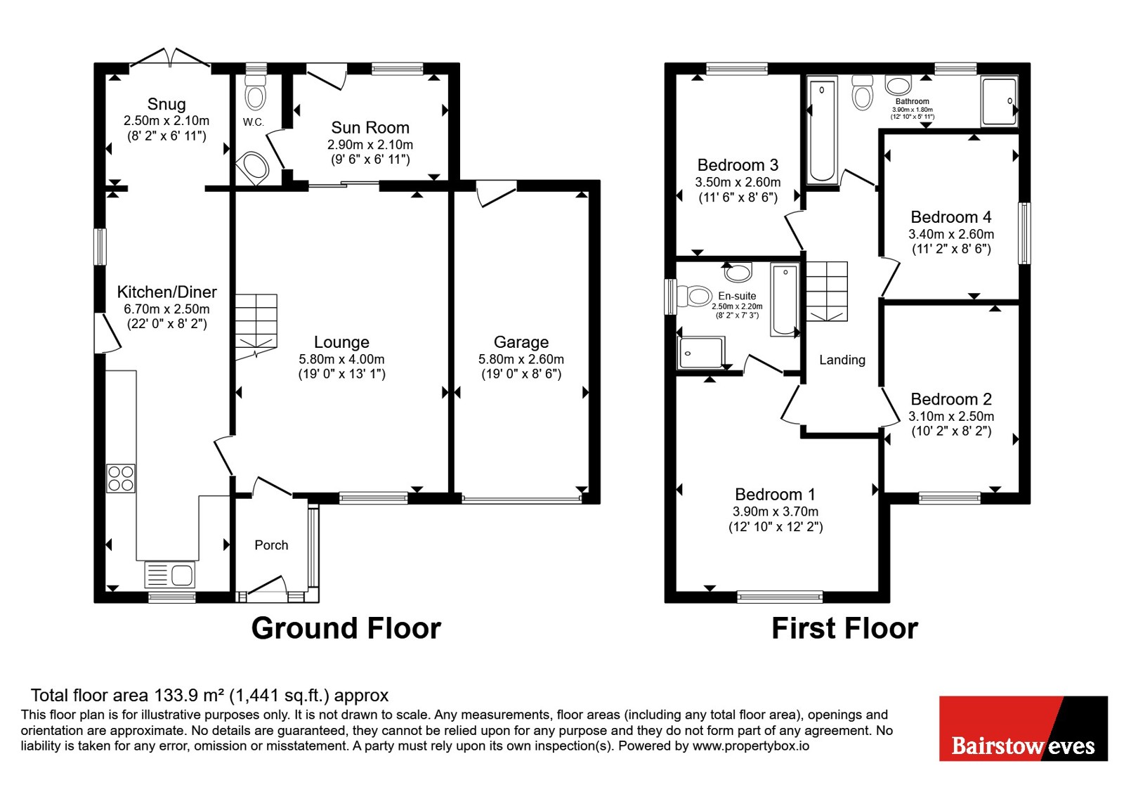 1, Abington Avenue, Nottinghamshire floorplan