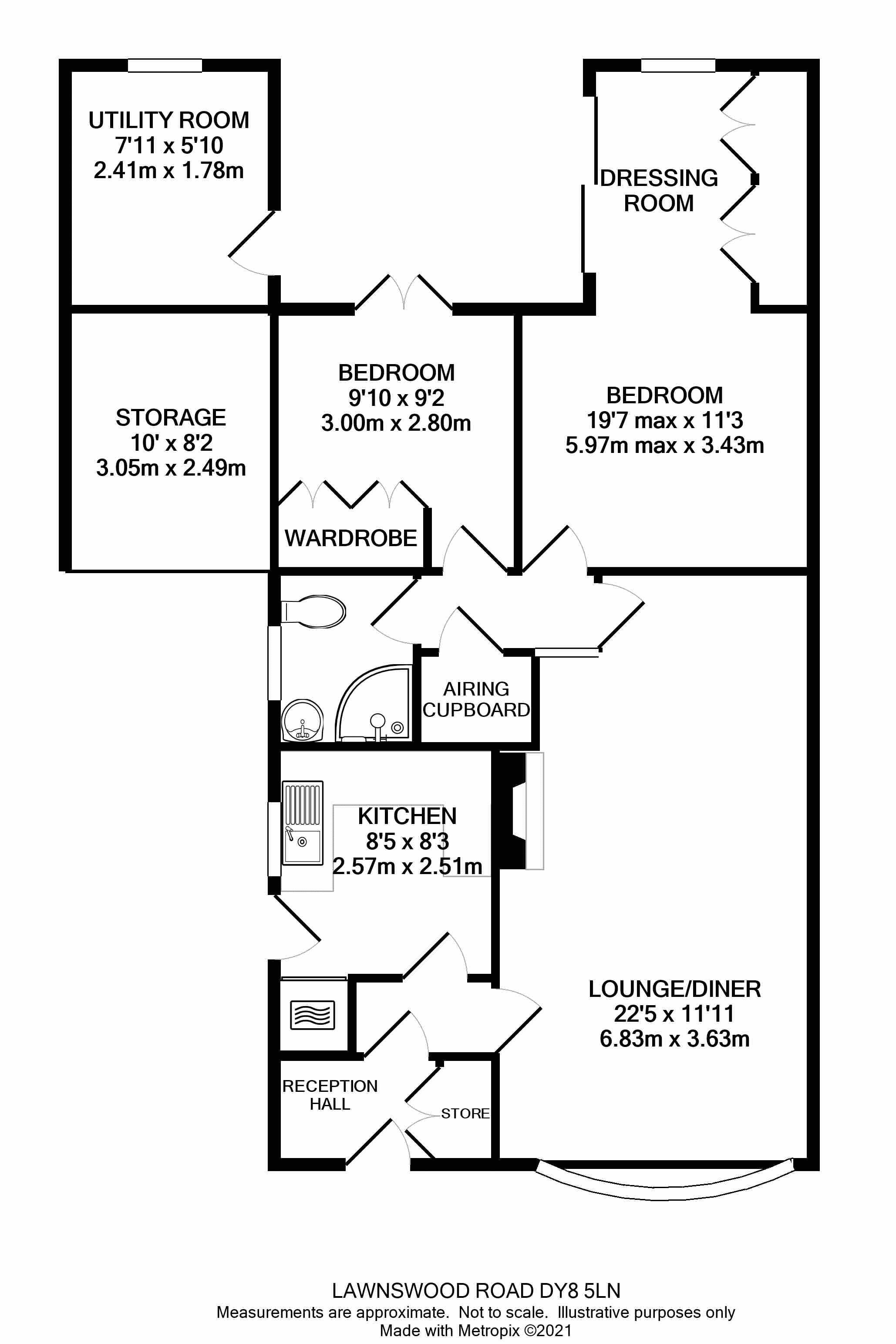 Lawnswood Road, Wordsley, Stourbridge DY8, 2 bedroom detached bungalow