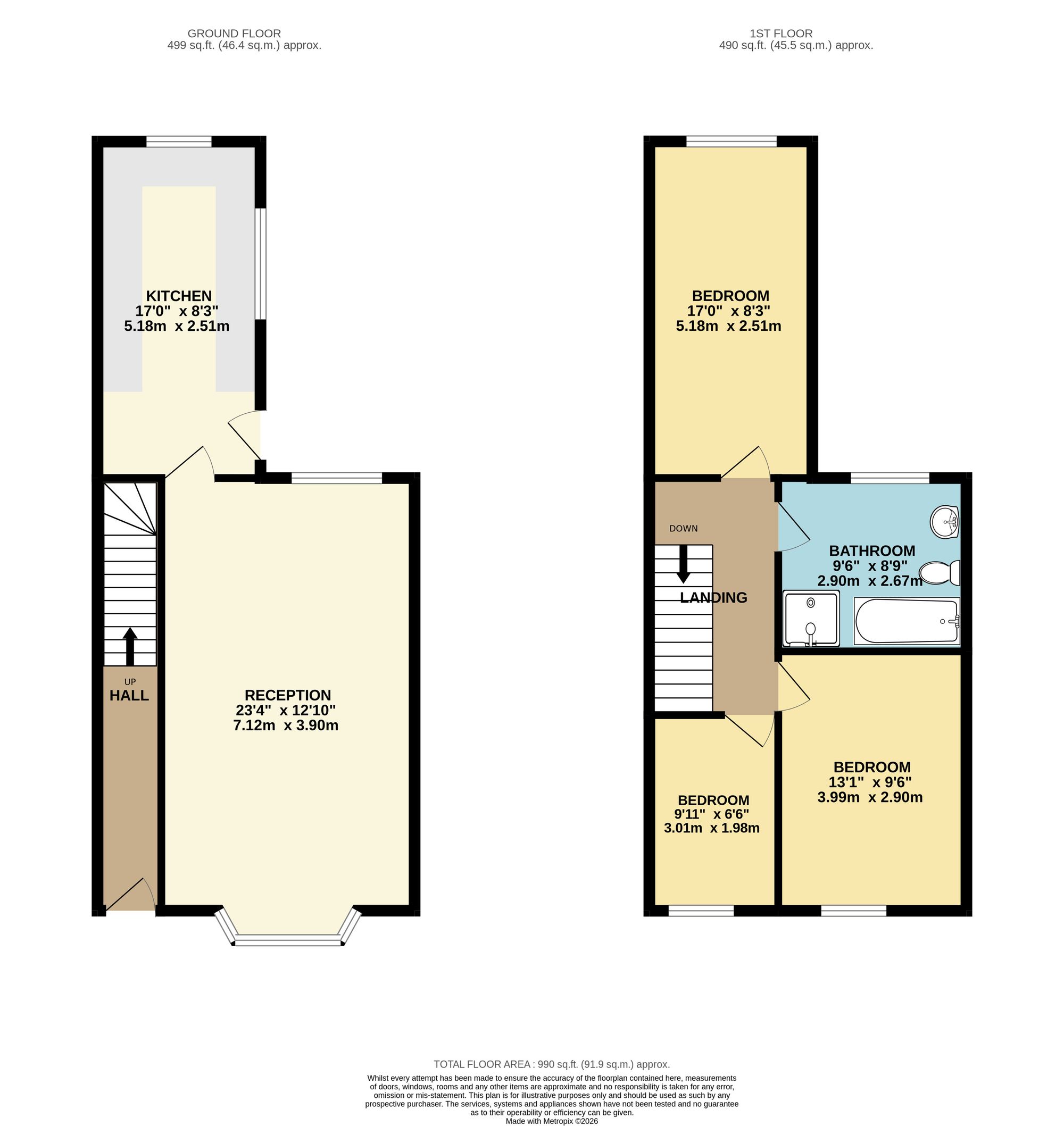 17 Marlborough Road, Abertillery floorplan