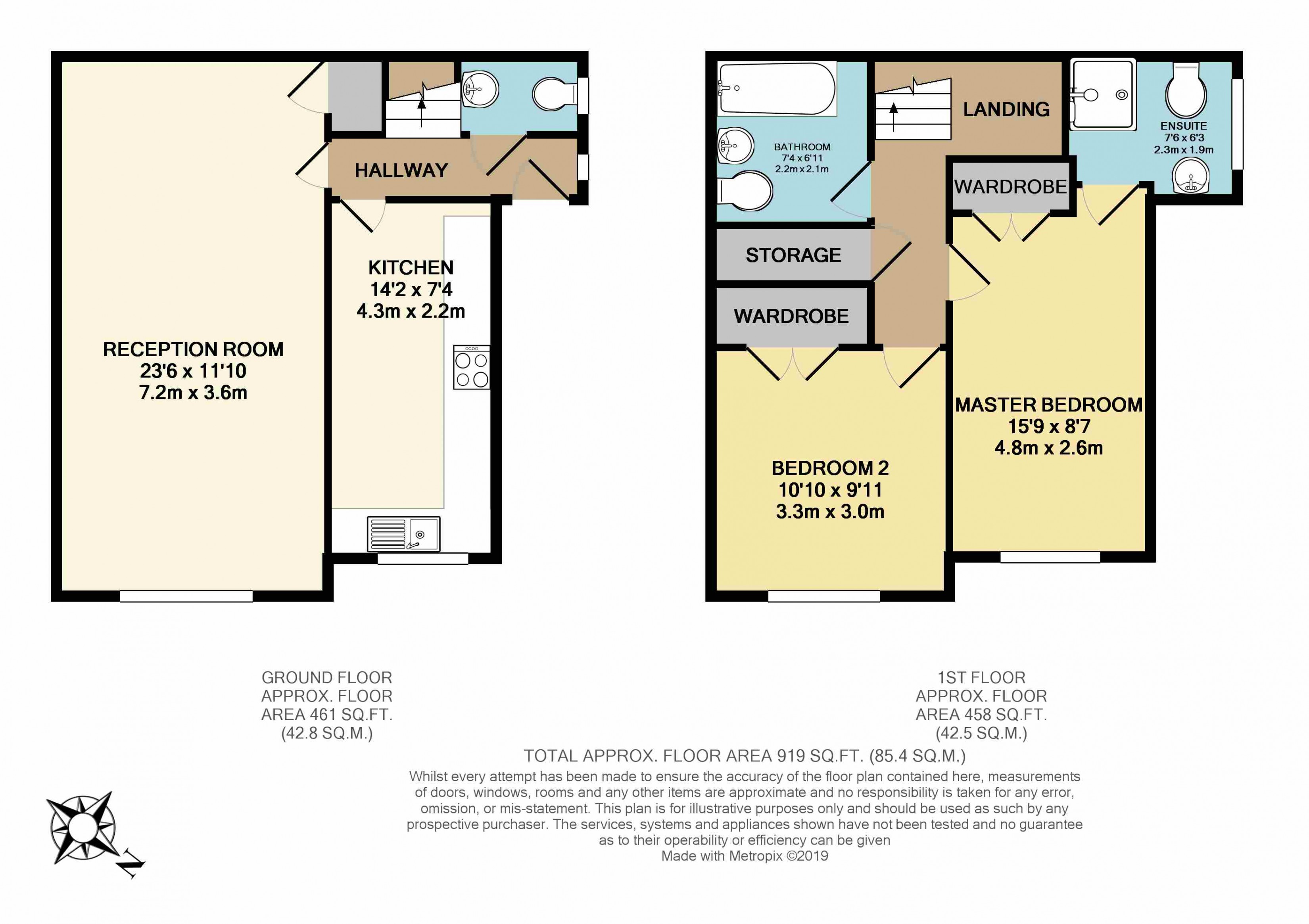 2 Bedrooms Terraced house to rent in Parkside Road, Reading RG30