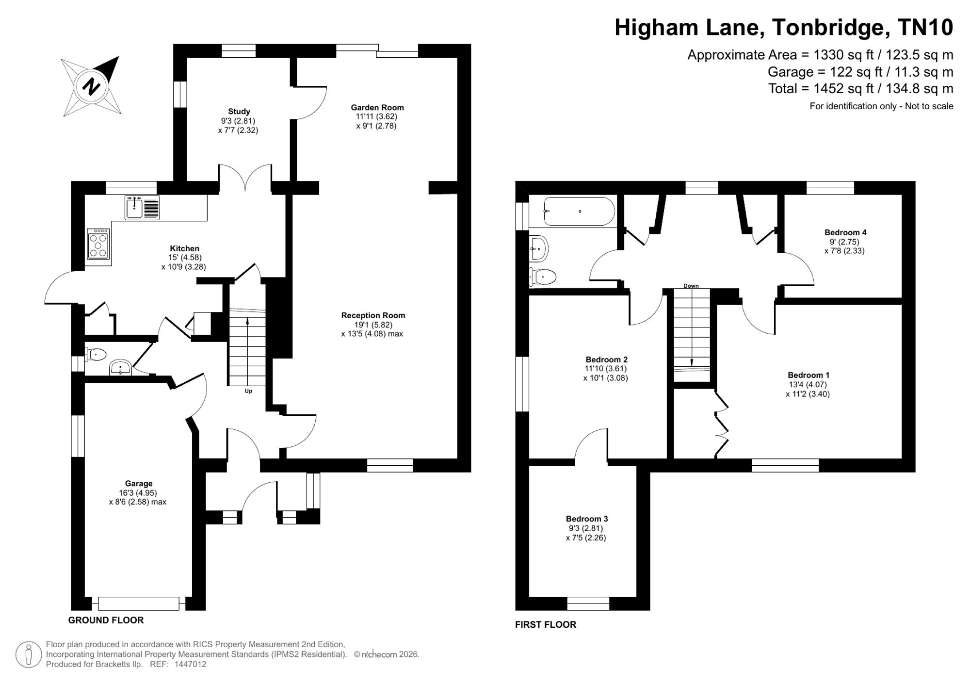 121 Higham Lane, Tonbridge floorplan