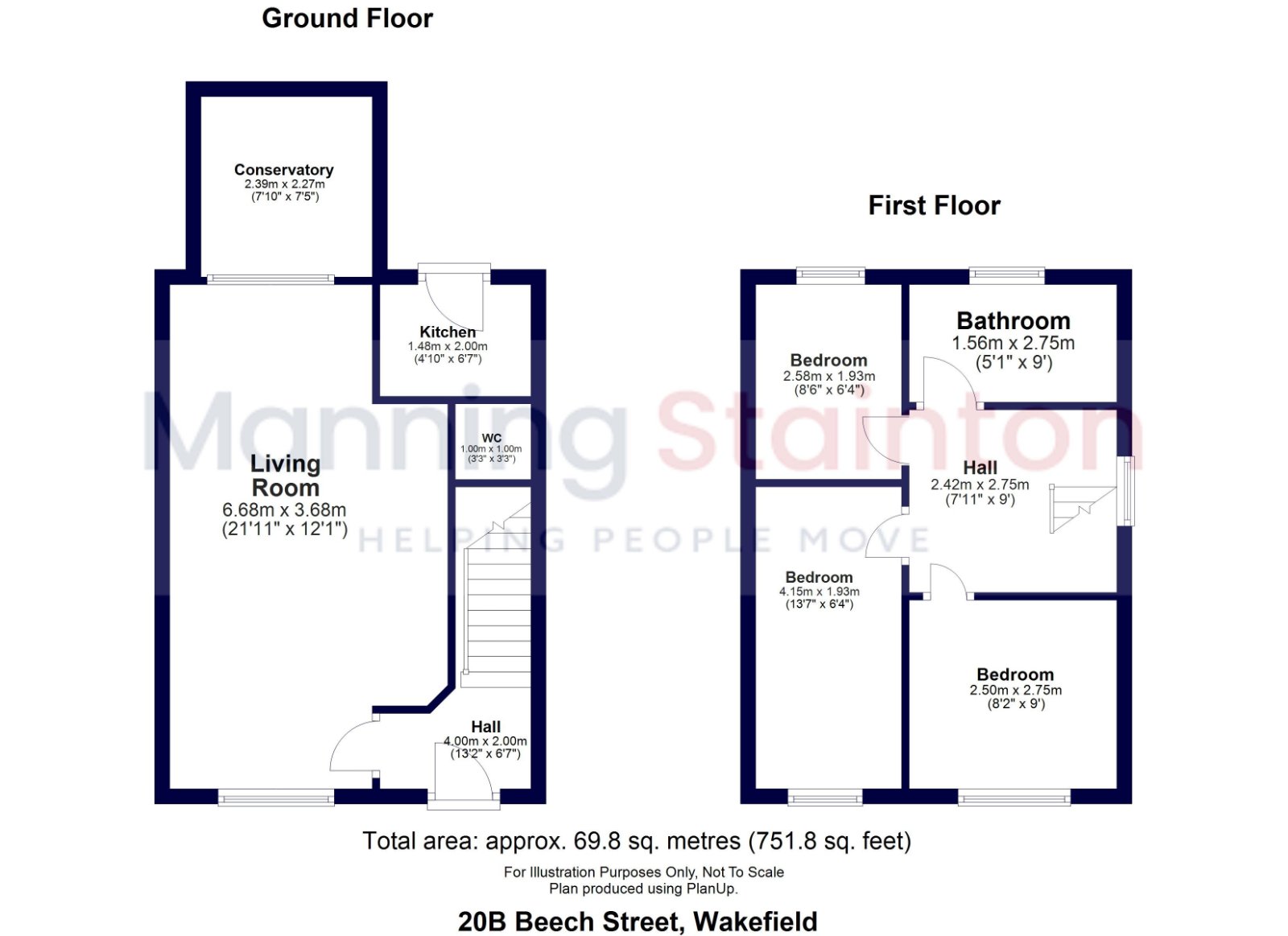 20B, Beech Street, Wakefield floorplan