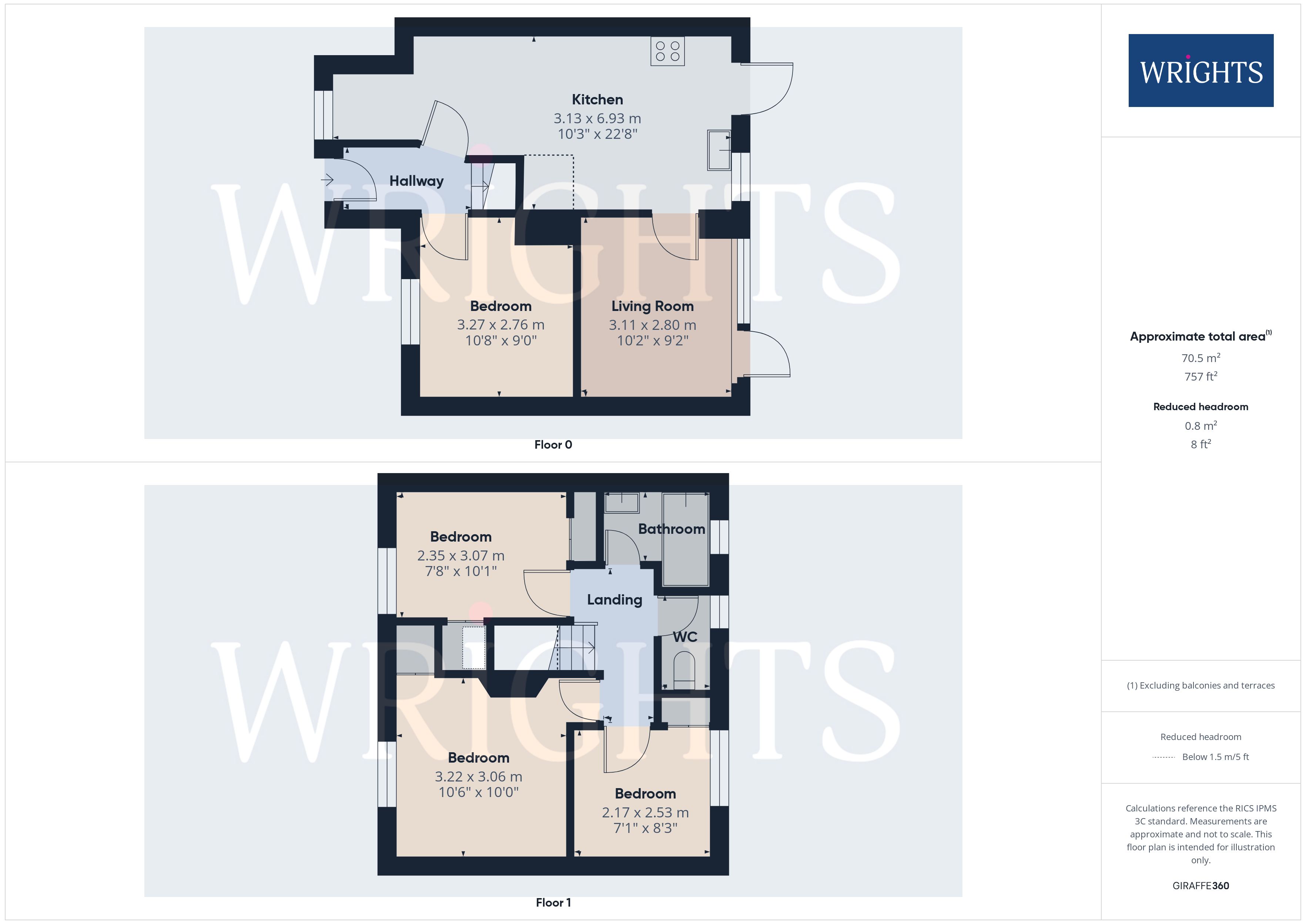 138, Bishops Rise, Hatfield floorplan