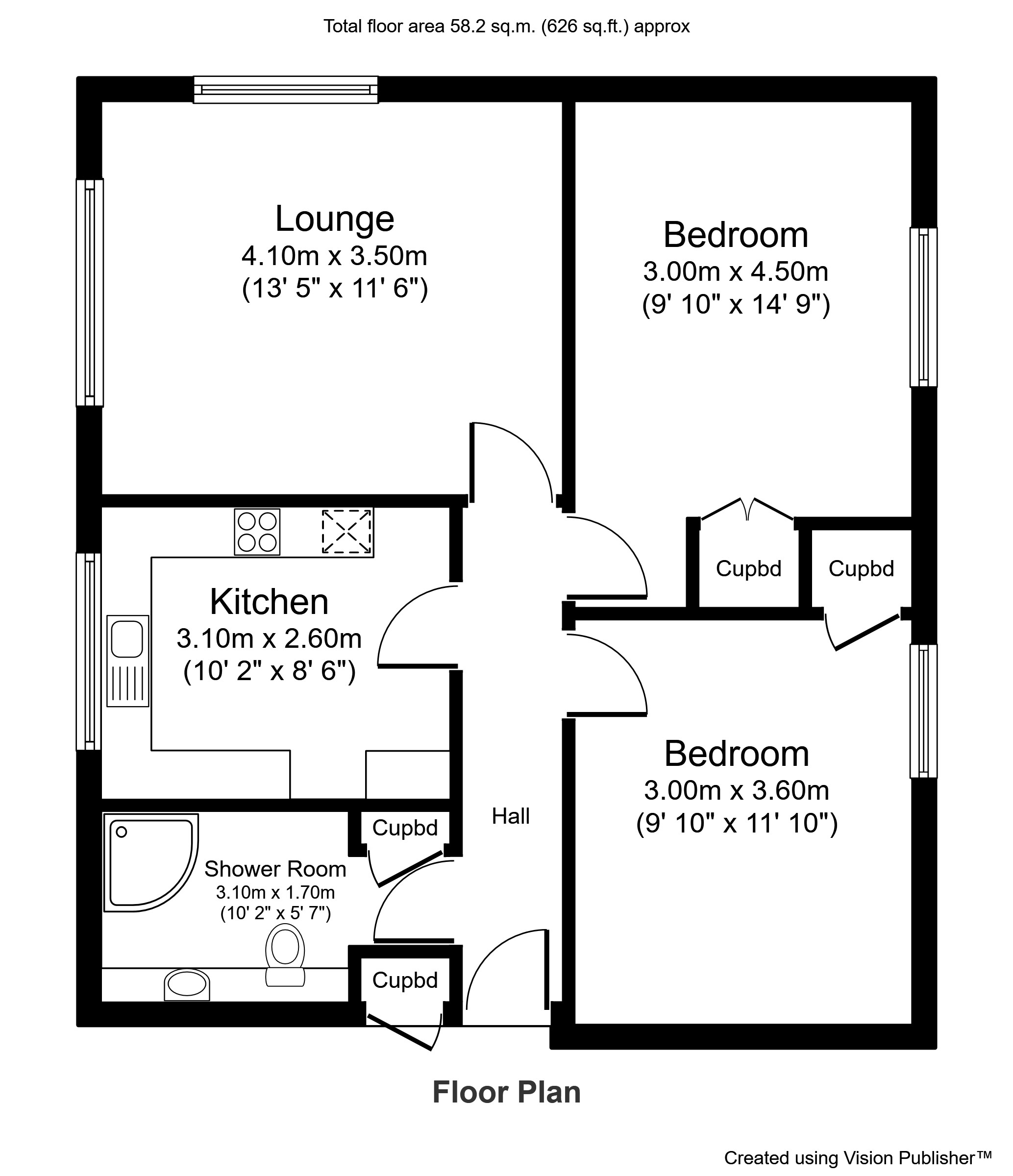 310, Wellington Court, Bolton Road, Bury floorplan